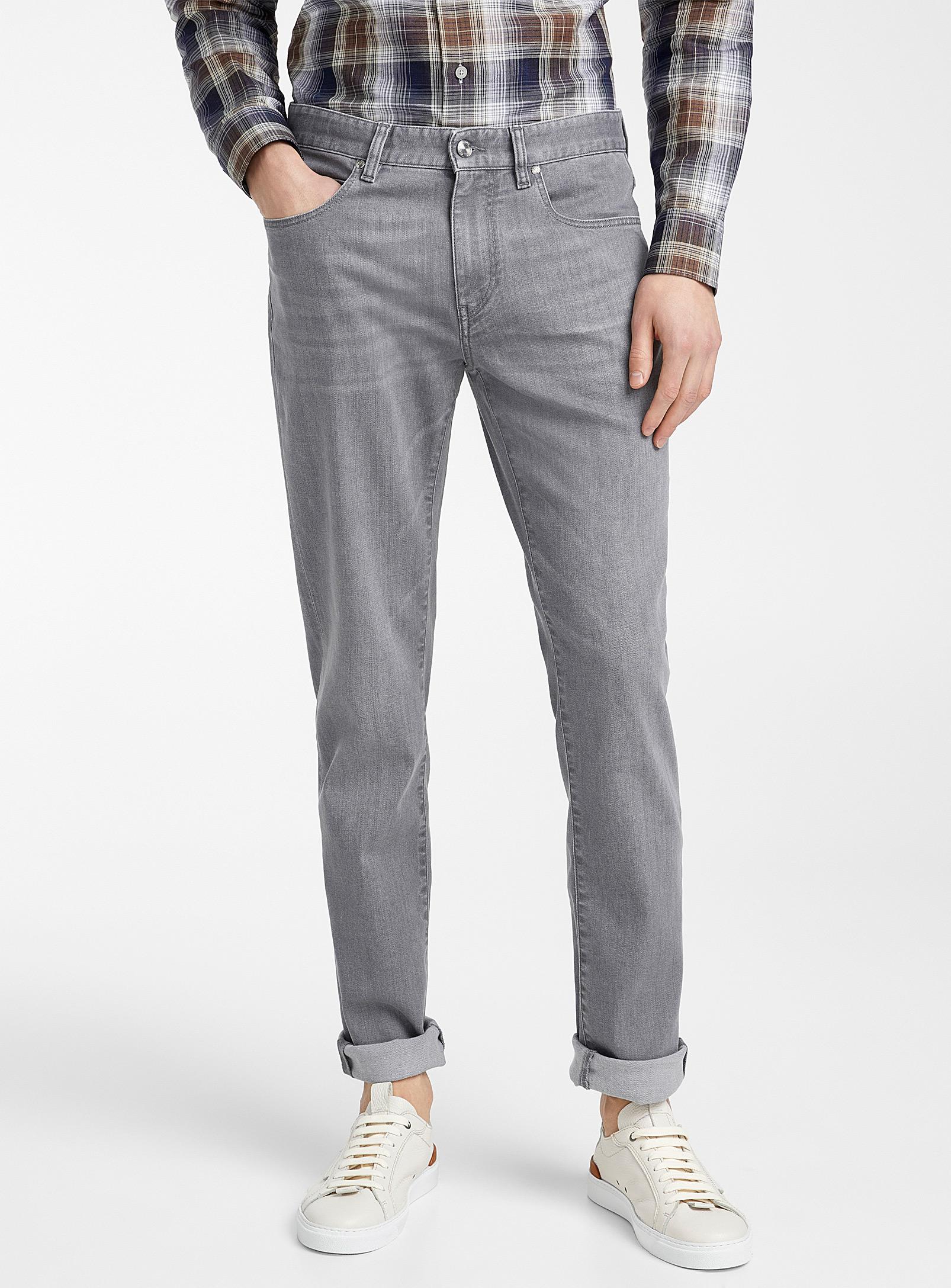 Z Zegna Denim Faded Jean in Grey (Gray) for Men Lyst