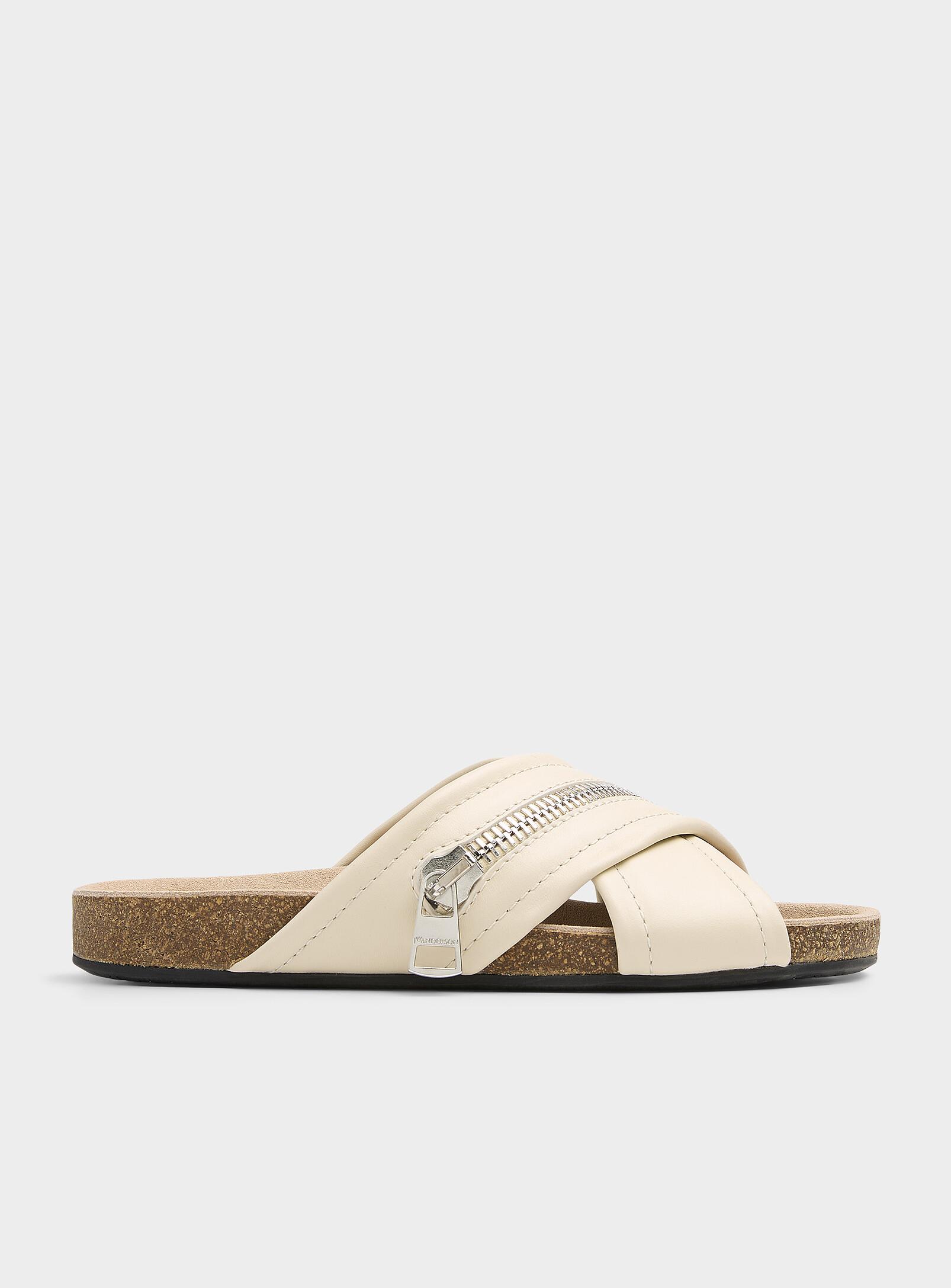 ＊JW ANDERSON＊ Suede Slide Sandal JW Anderson Check Slides | Shopbop