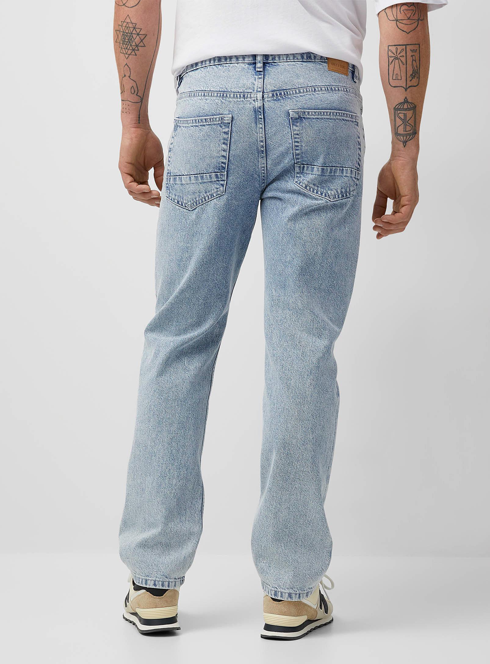Only & Sons Edge Loose Faded Vintage Jean Loose Fit in Blue for Men | Lyst
