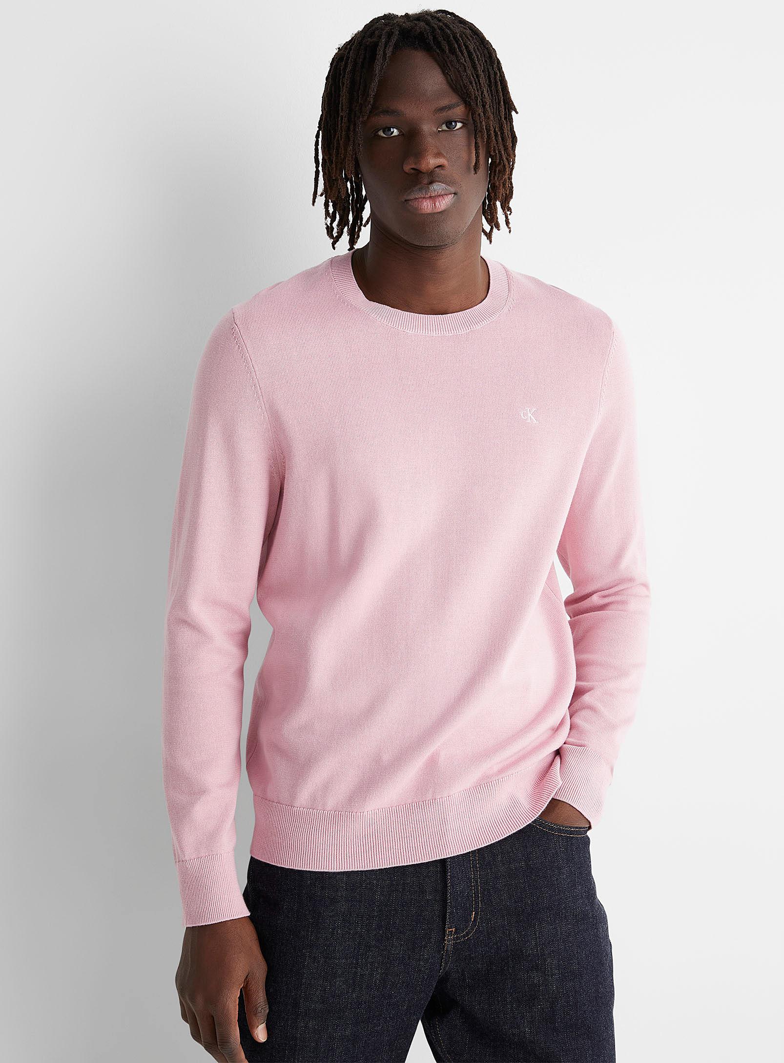 Mens pink calvin klein jumper Clearance