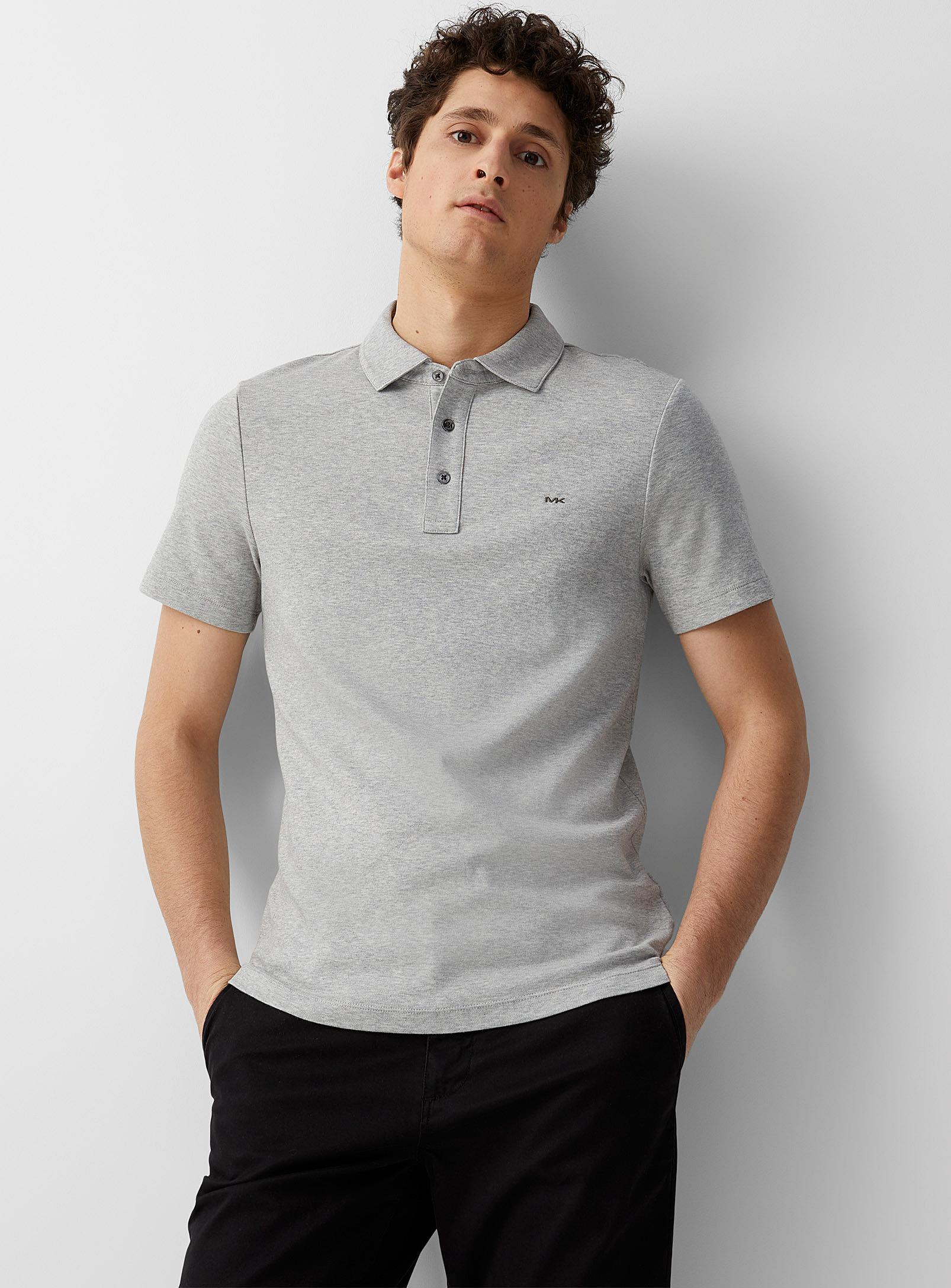 liquid cotton polo shirt