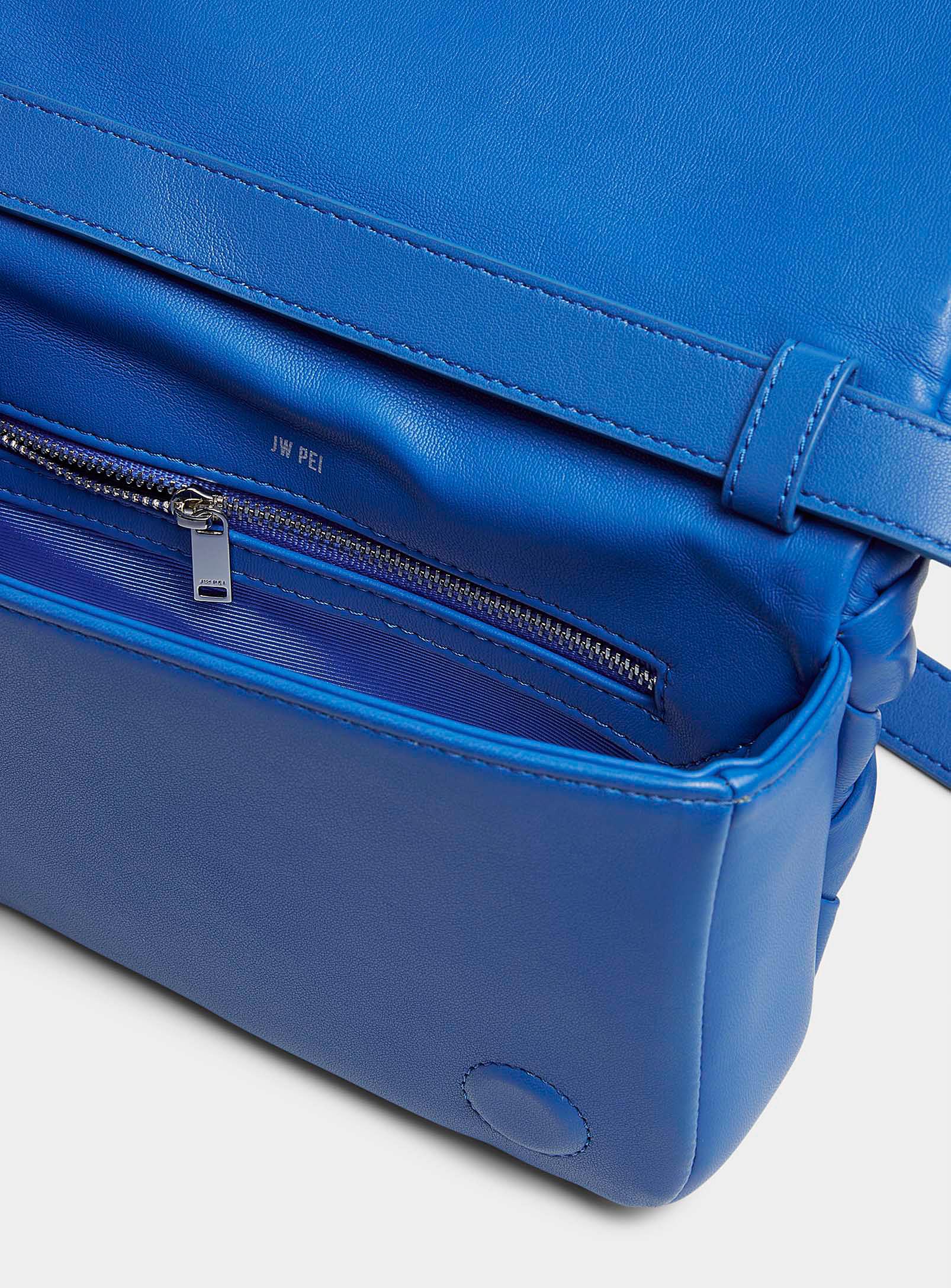 JW PEI Maze Braided Flap Bag in Blue