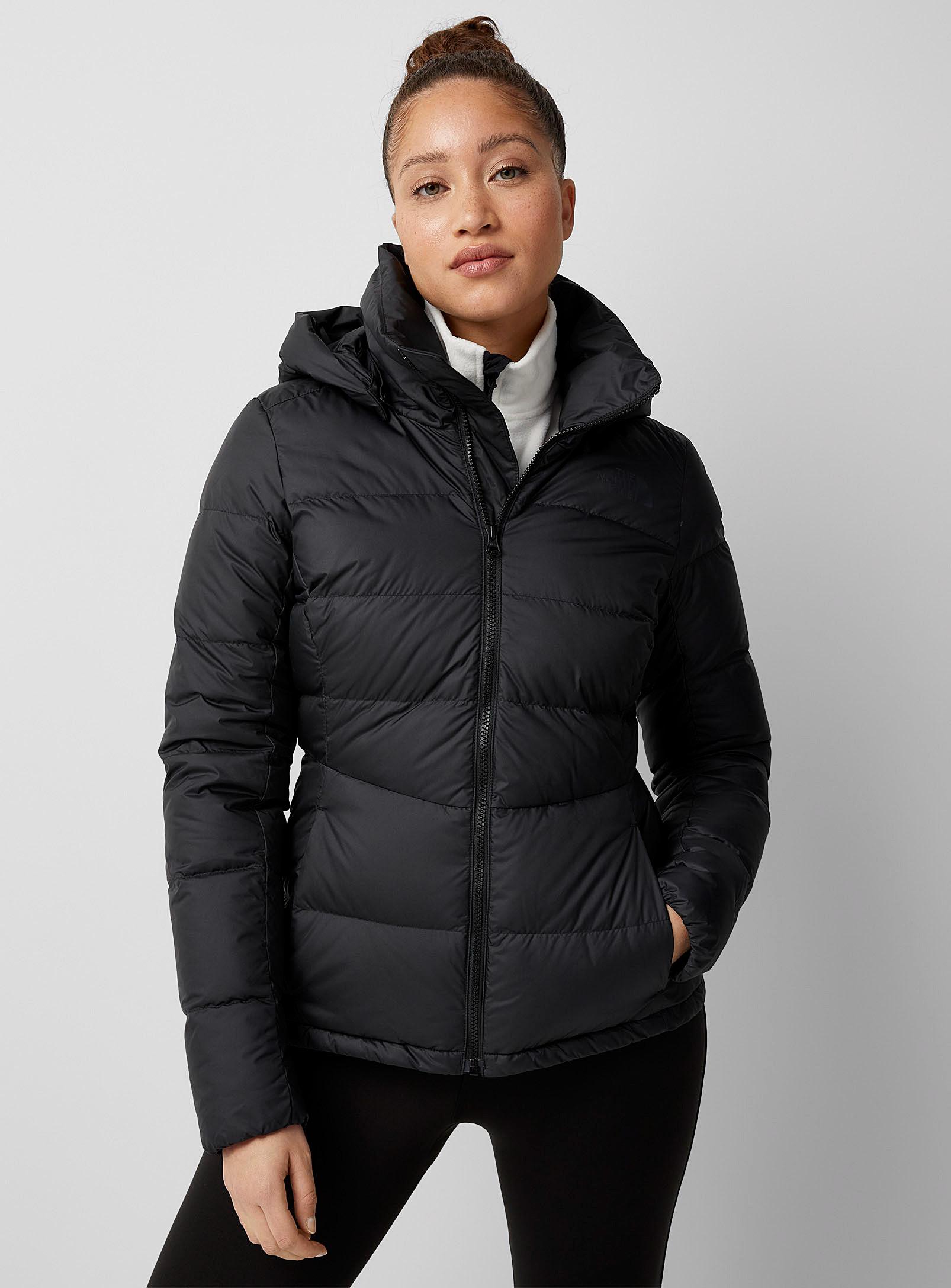 Womens black north clearance face jacket with hood