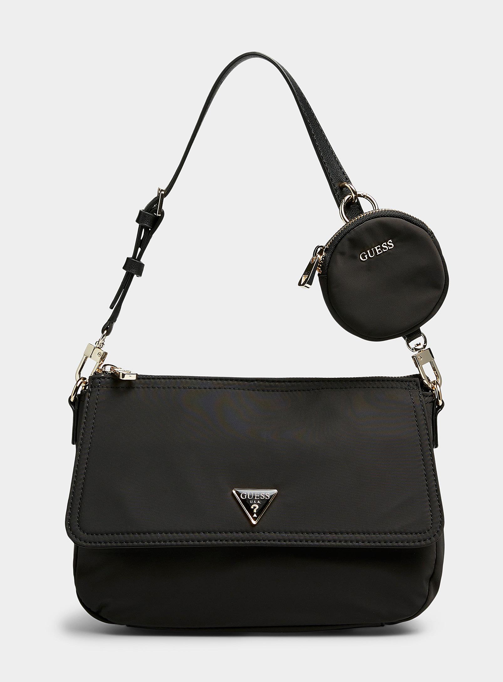 Guess Gemma Eco Baguette Bag in Black Lyst Canada