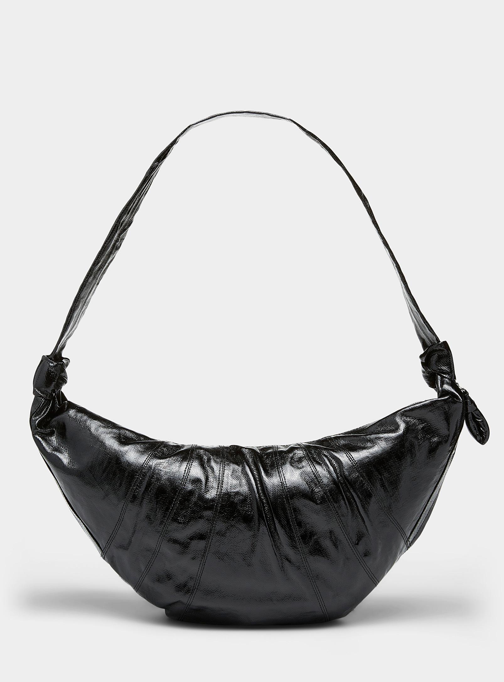 Lemaire Croissant Coated Fabric Large Bag in Black | Lyst