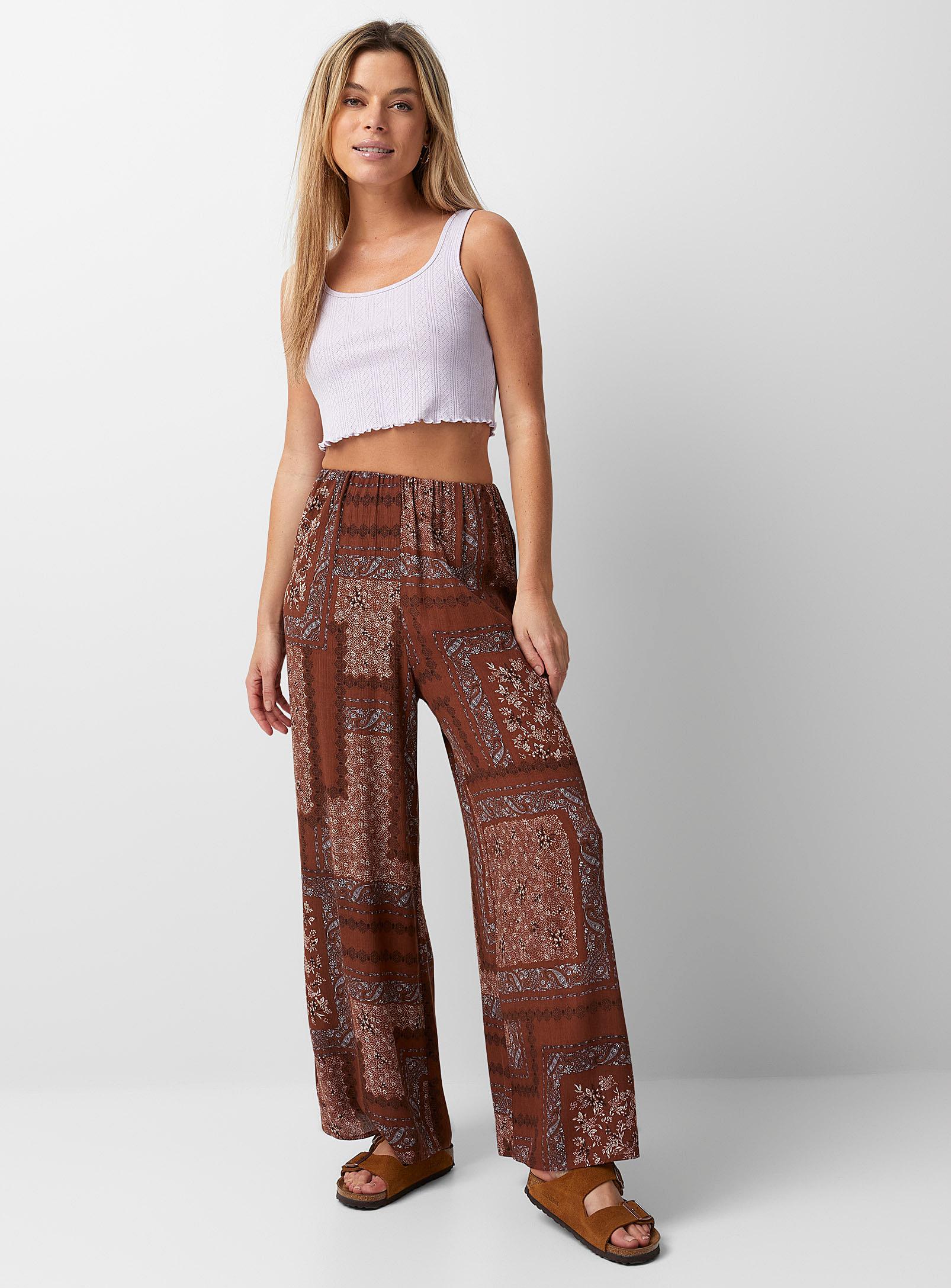 Icône Bandana Print Palazzo Pant in 