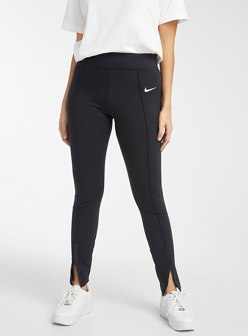 Nike Zip Ankle legging in Black | Lyst