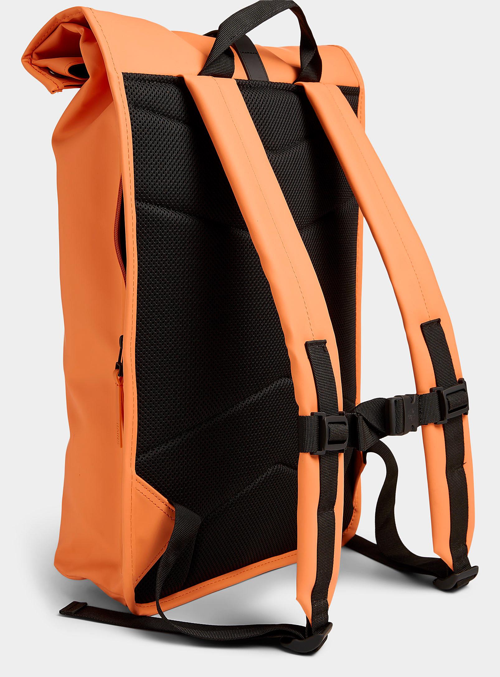 Rains Cantaloupe Rolltop Backpack in Orange for Men | Lyst