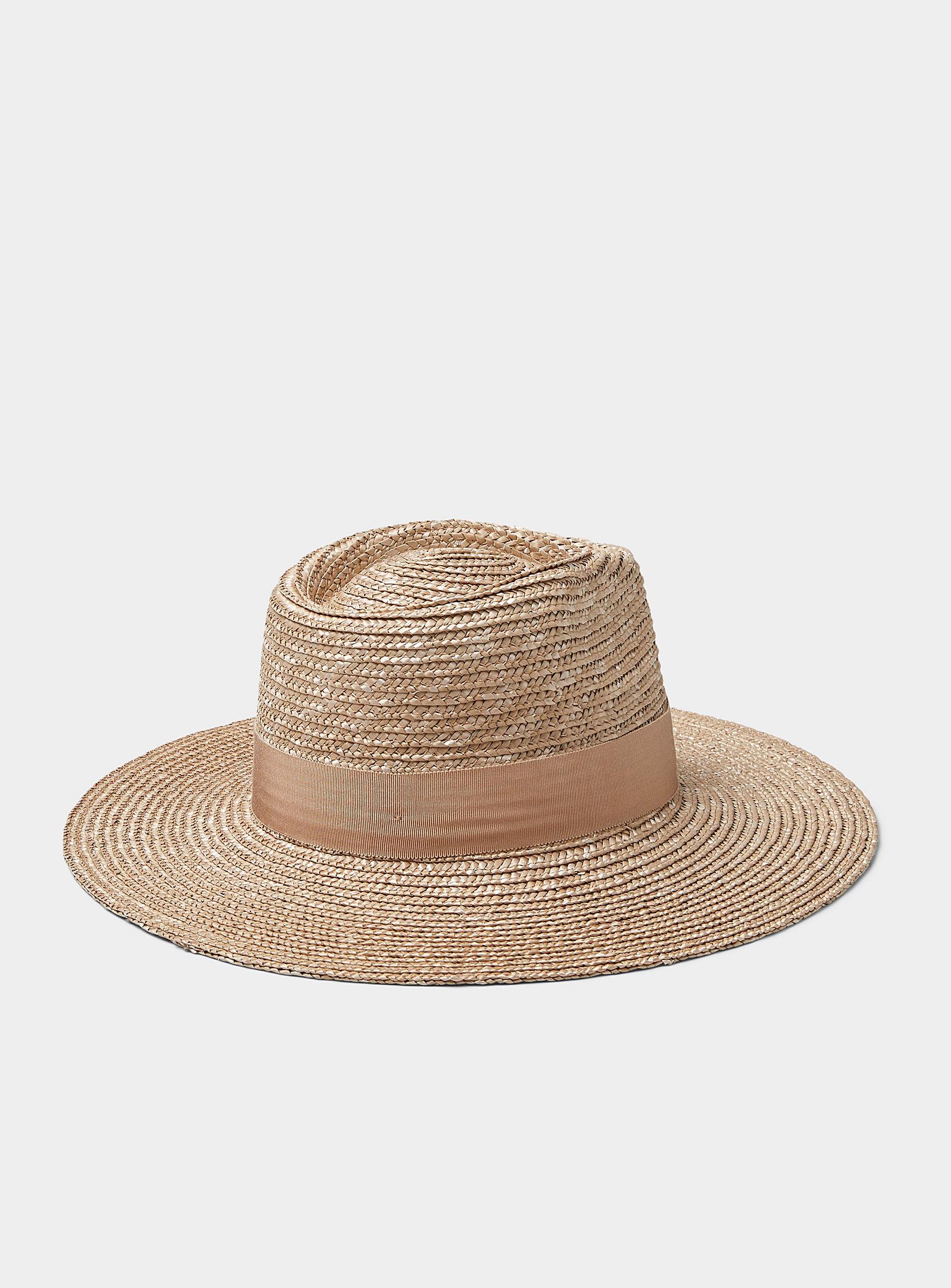Brixton Joanna Wide Brim Straw Fedora 