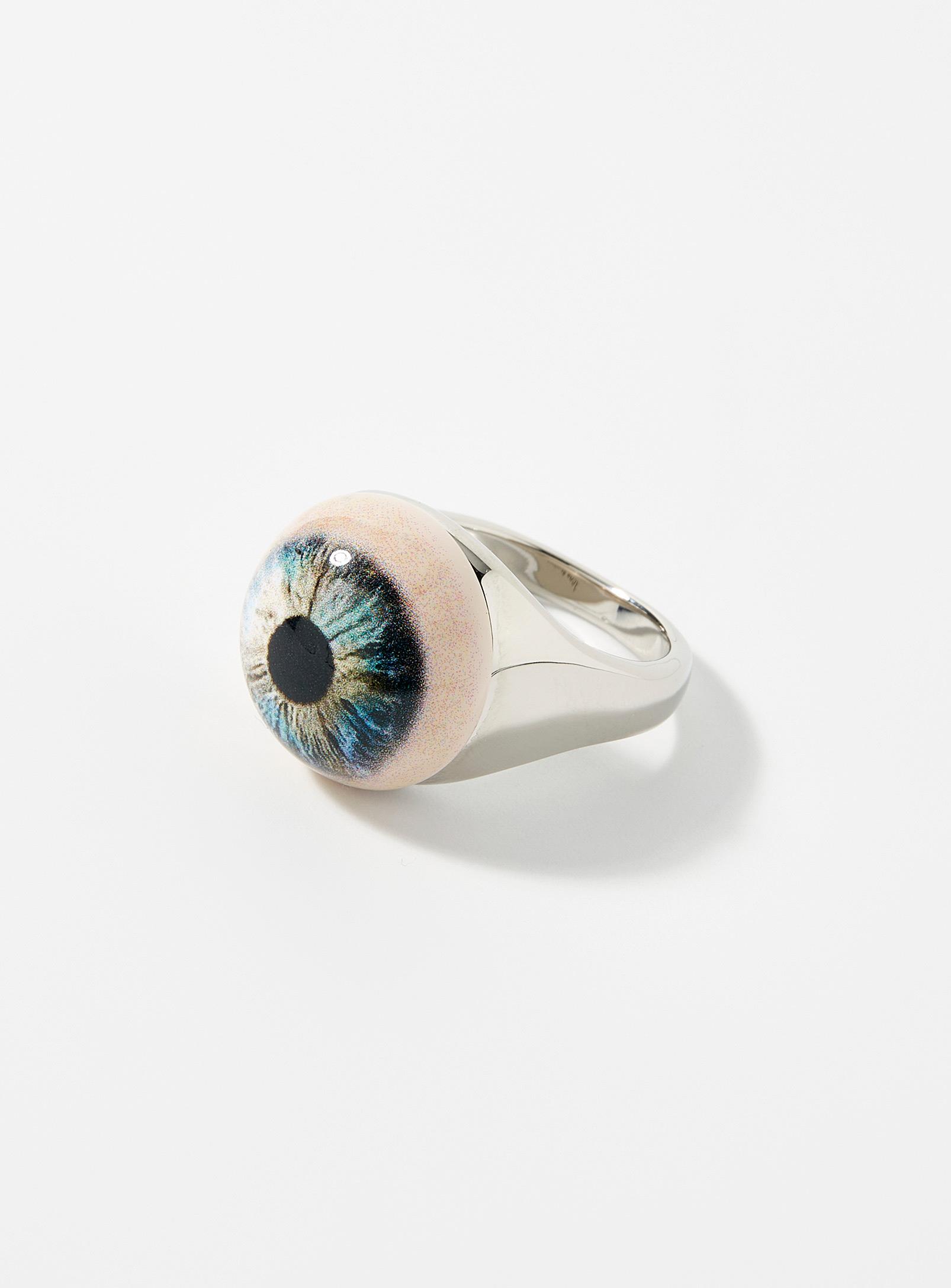 Acne Studios Eye Ring in Metallic for Men | Lyst Canada