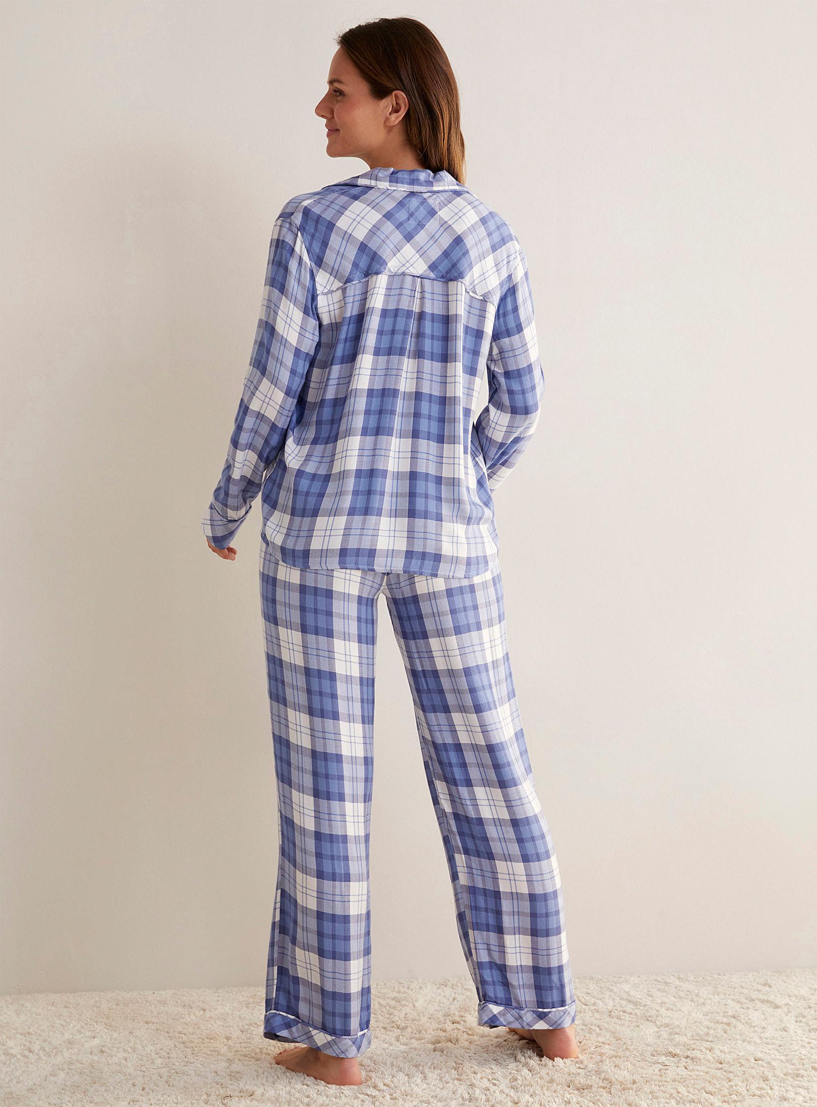 Rails Clara Bluish Checkers Pyjama Set in Blue | Lyst