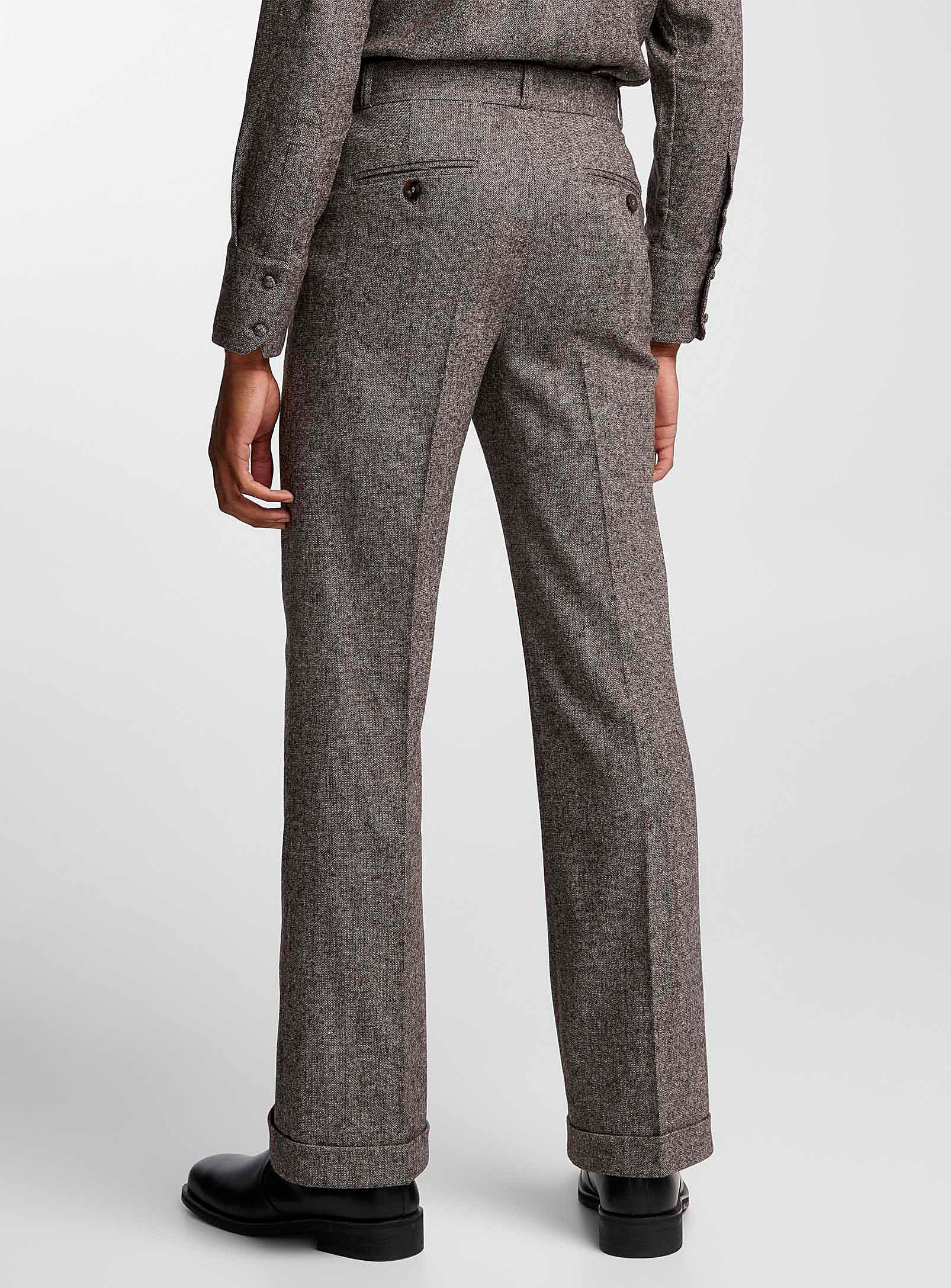 Ernest W. Baker Flared Tweed Pant in Gray for Men | Lyst