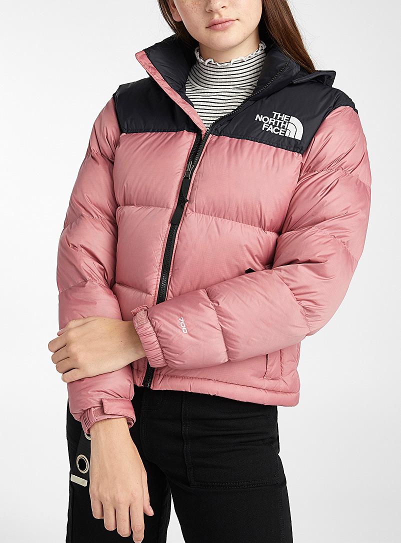 pink nuptse jacket