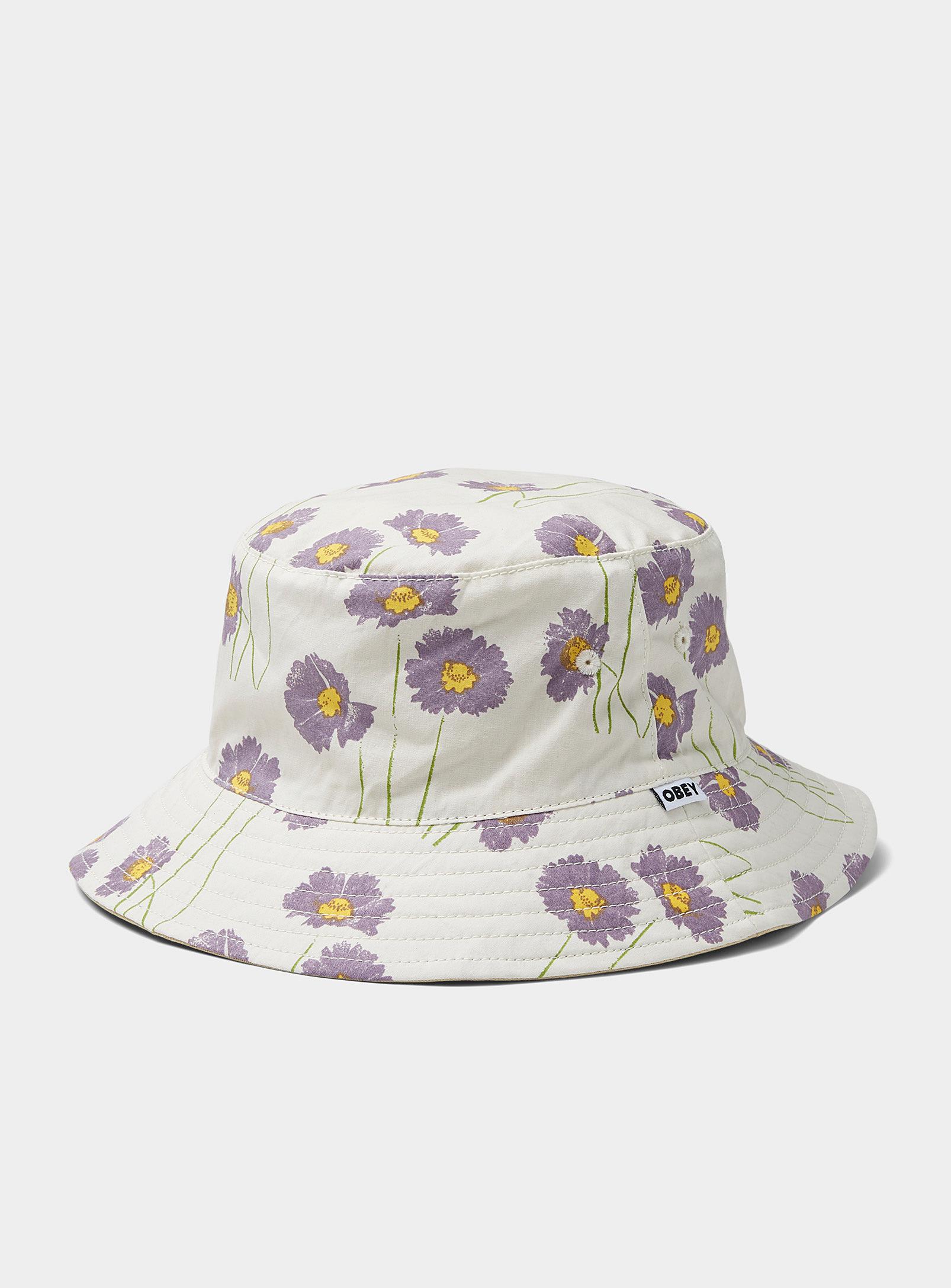 Obey Cotton Daisy Reversible Bucket Hat 