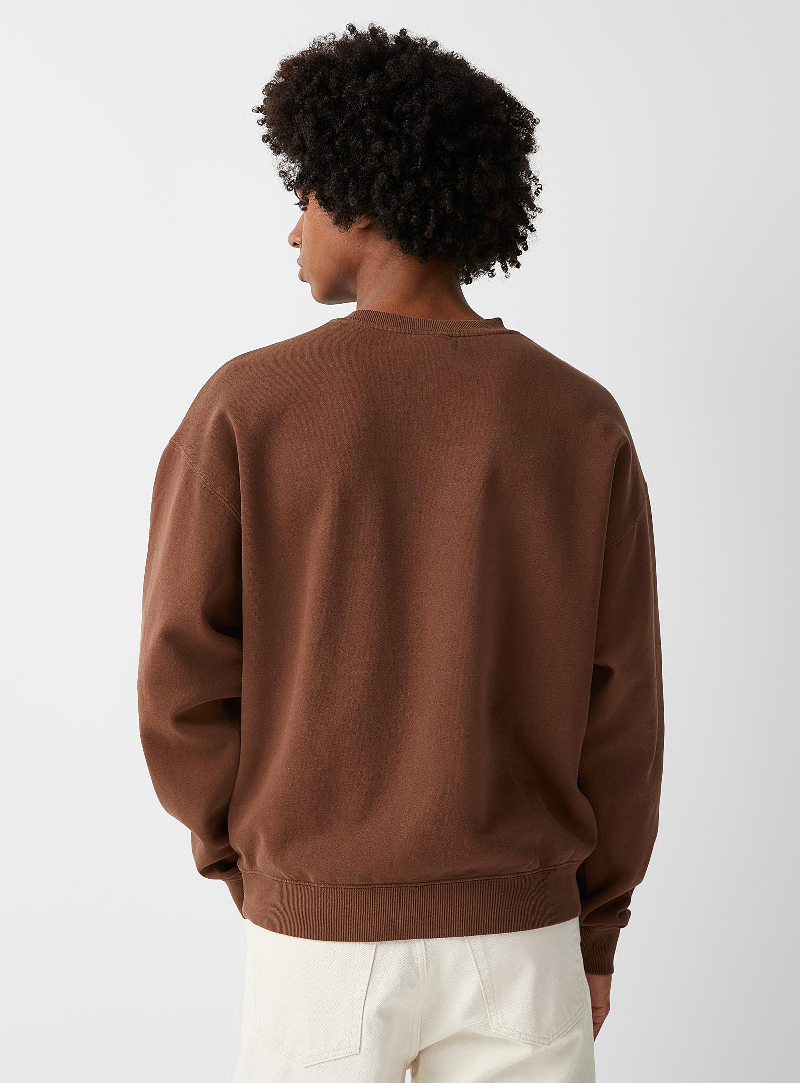Guess Original Logo Sweatshirt in Brown for Men | Lyst