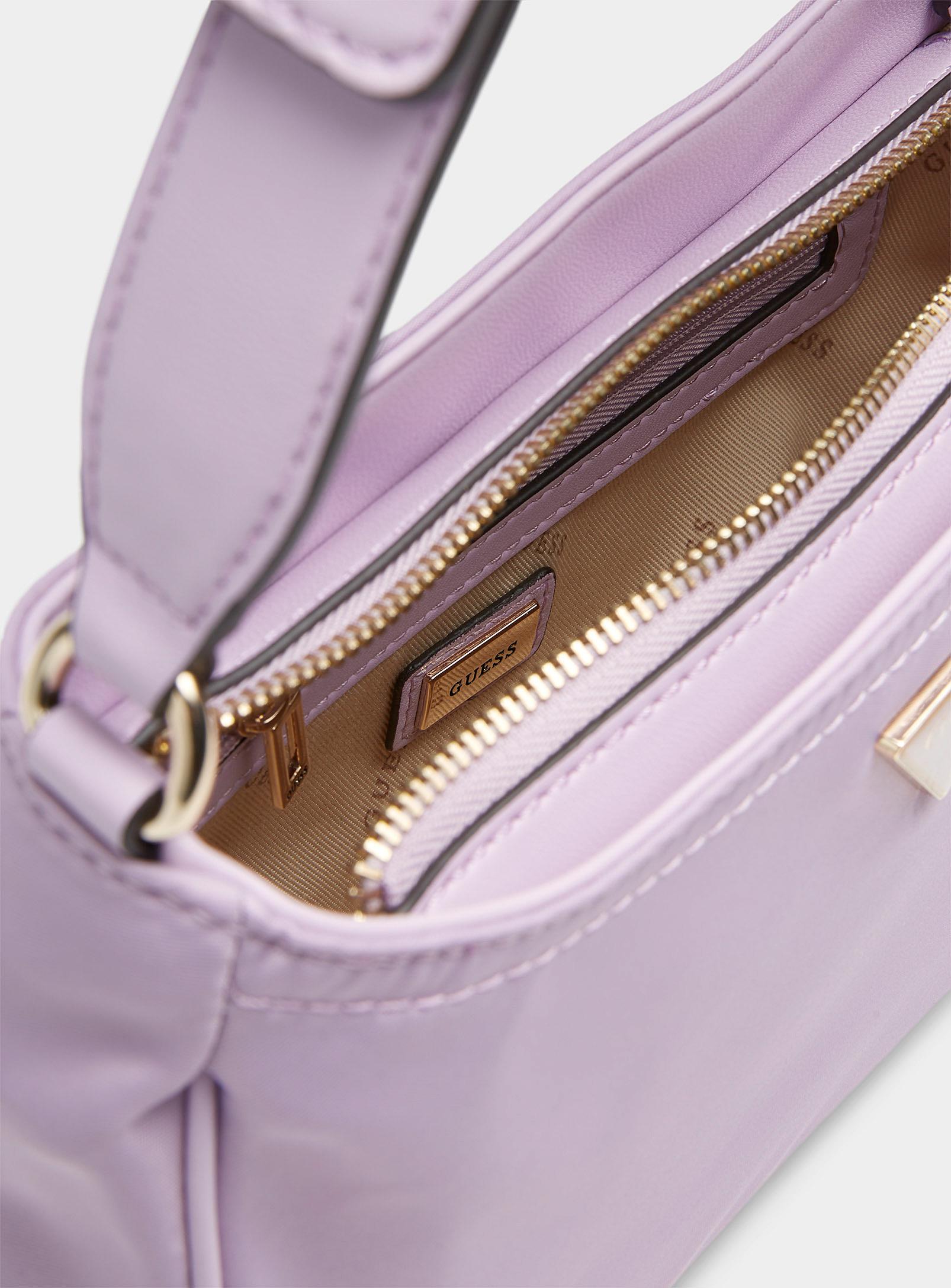 Guess Little Bay Baguette Bag in Purple | Lyst