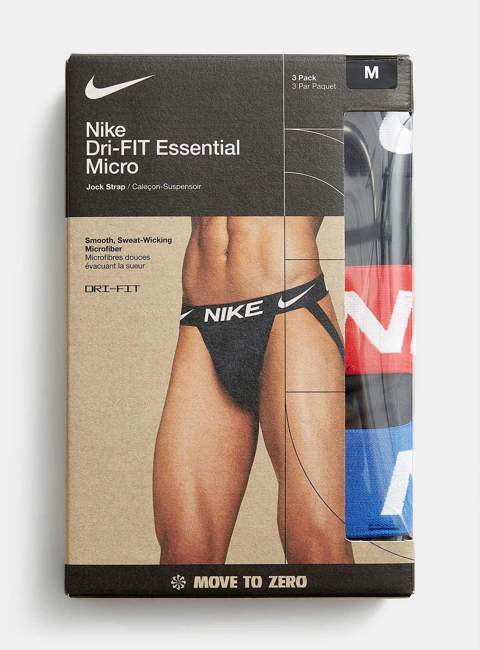 Nike Essential Micro Jockstraps 3 in Black for Men Lyst Canada