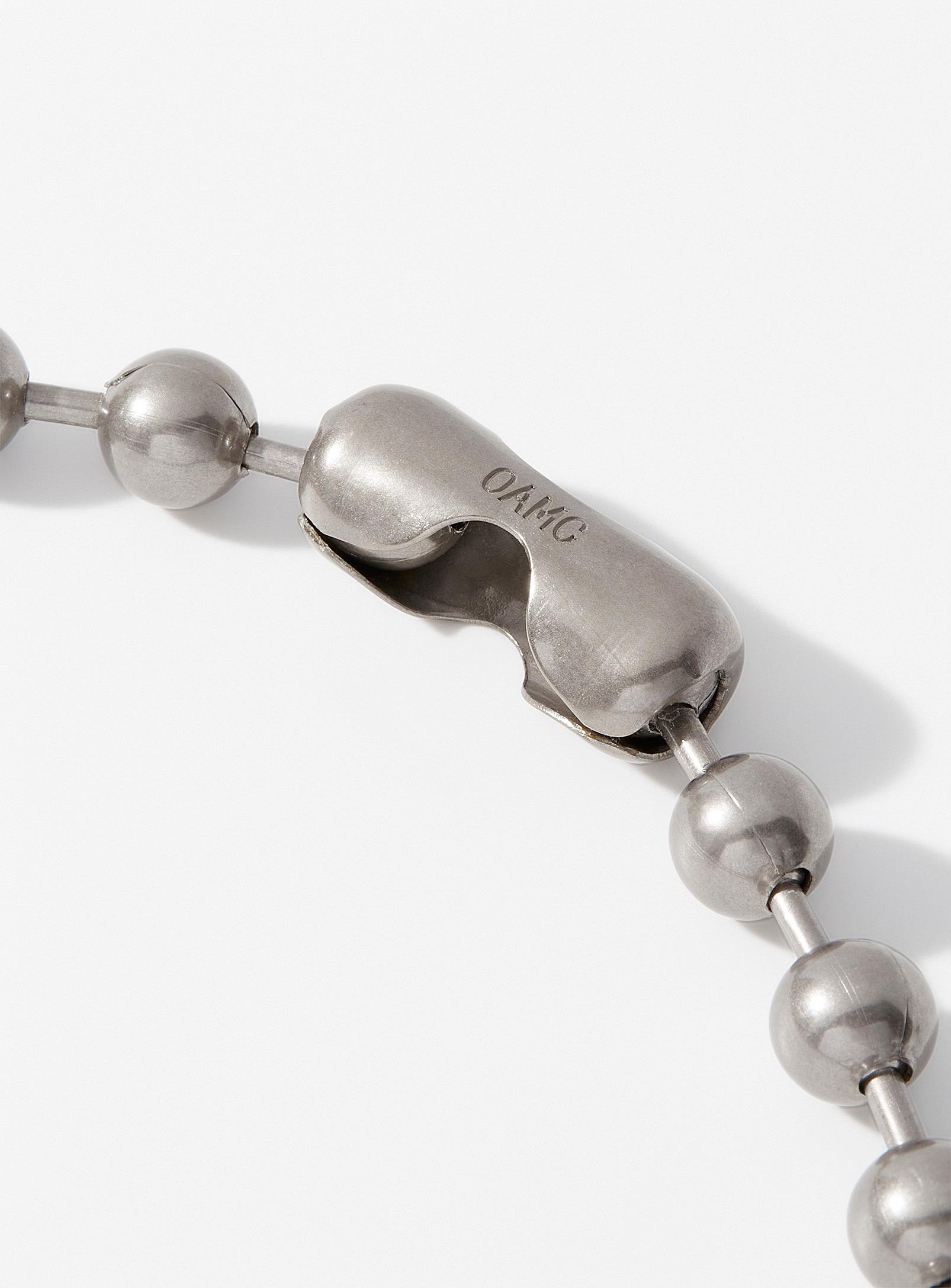 OAMC Myth Palladium Beads Necklace in Metallic for Men | Lyst