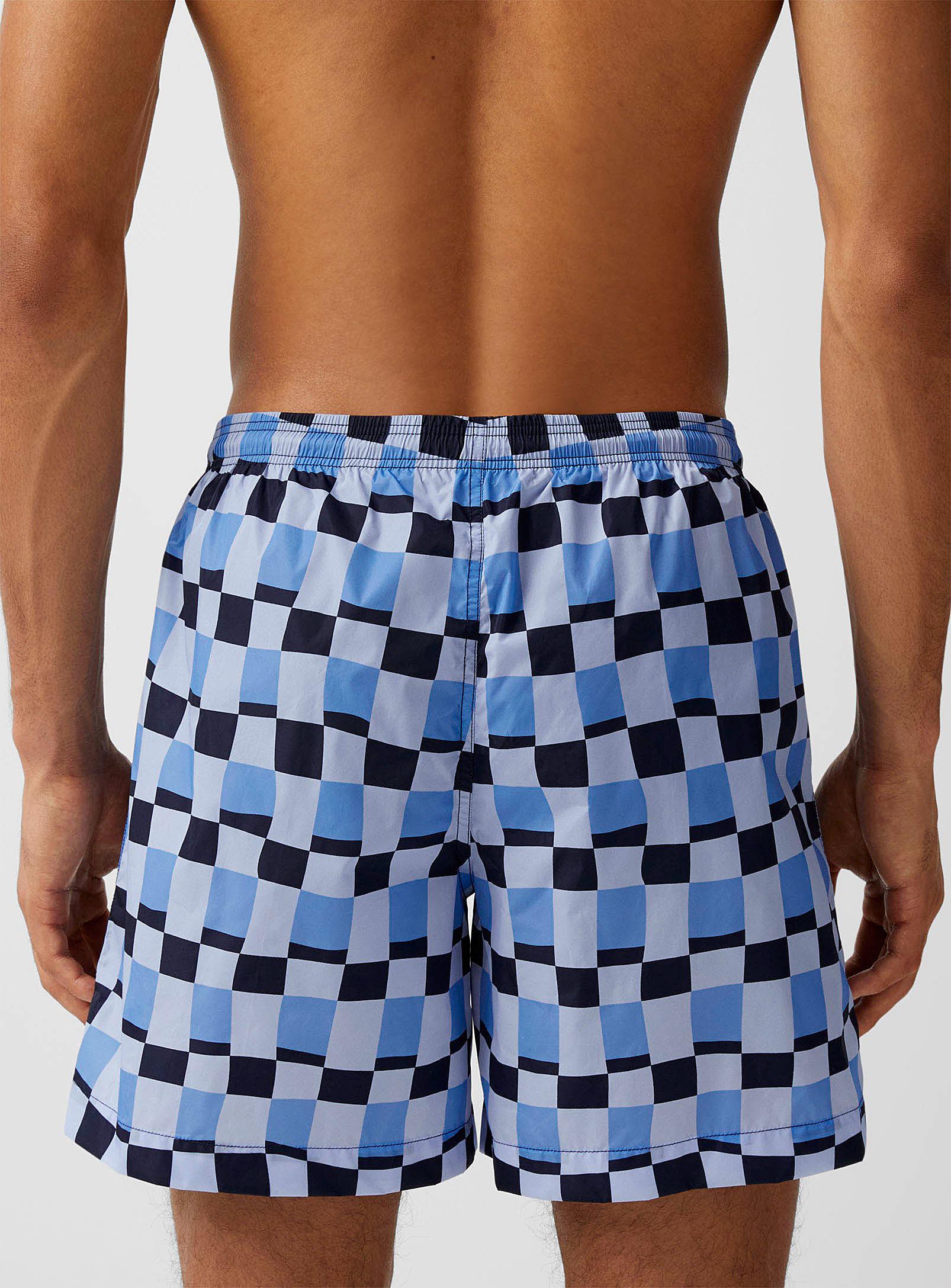 Marni Synthetic Geo Checkered Swim 