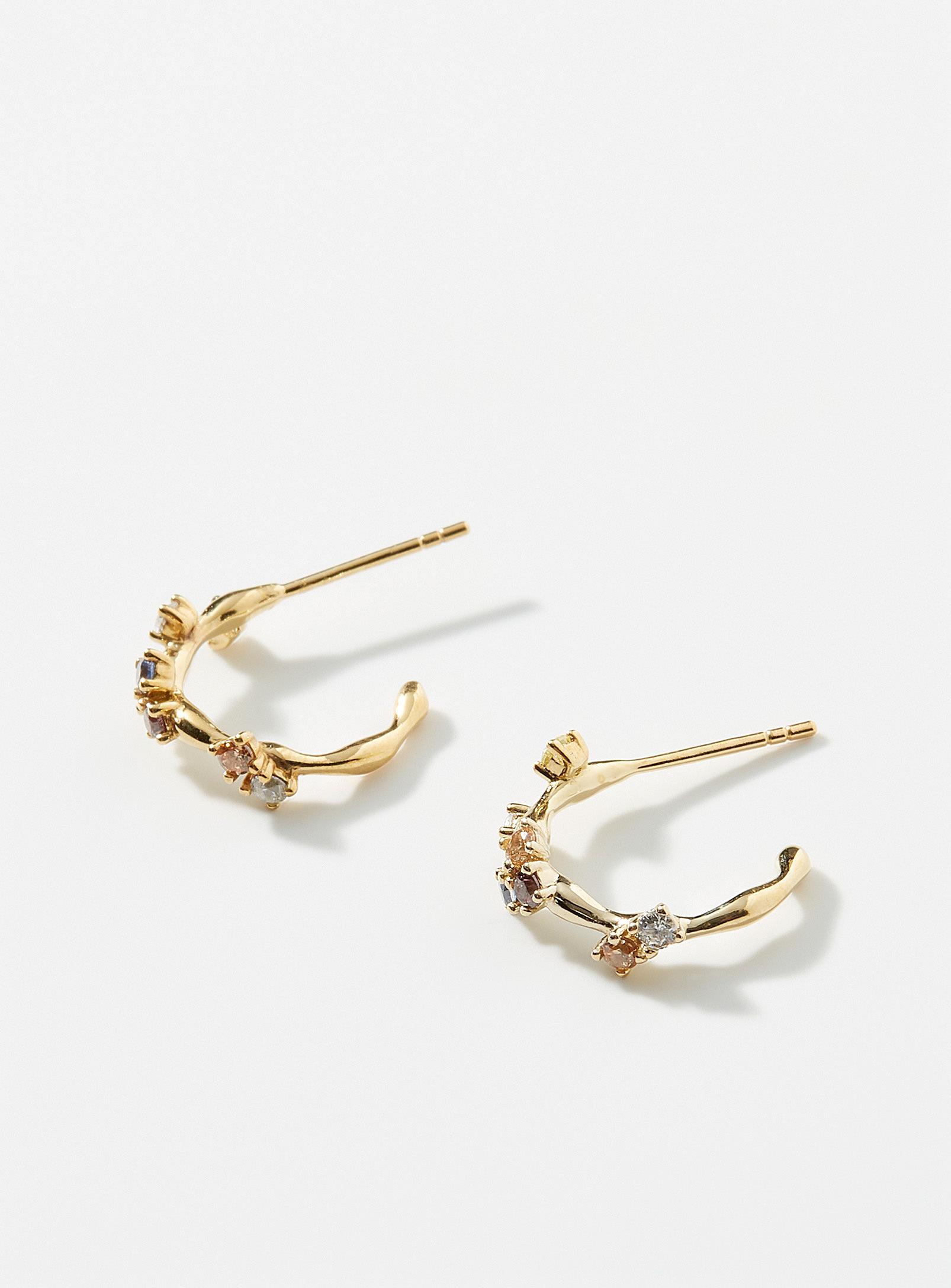 Pdpaola Five Gold Earrings in White | Lyst