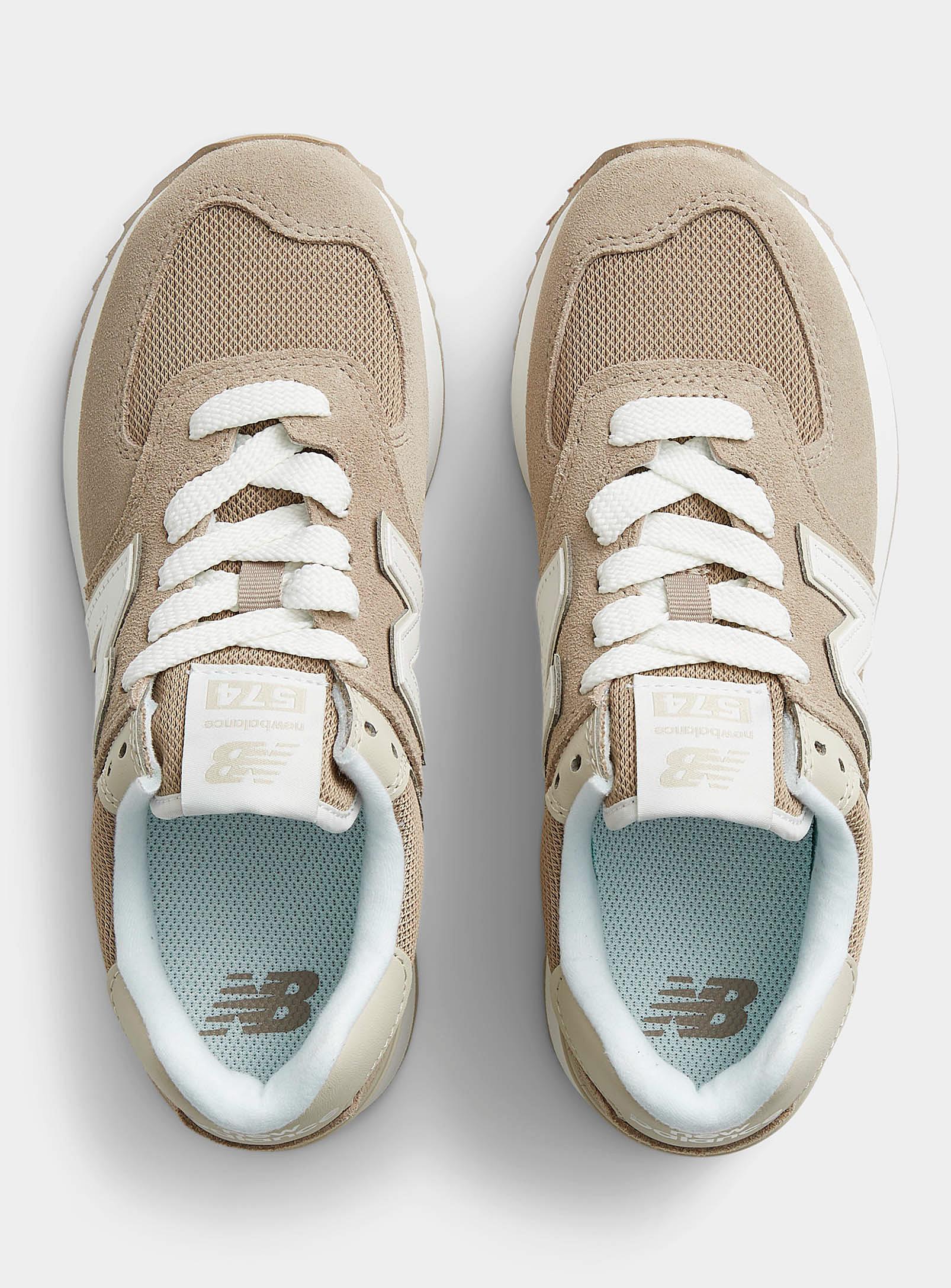 New Balance 574+ Platform Sneakers Women in Natural | Lyst