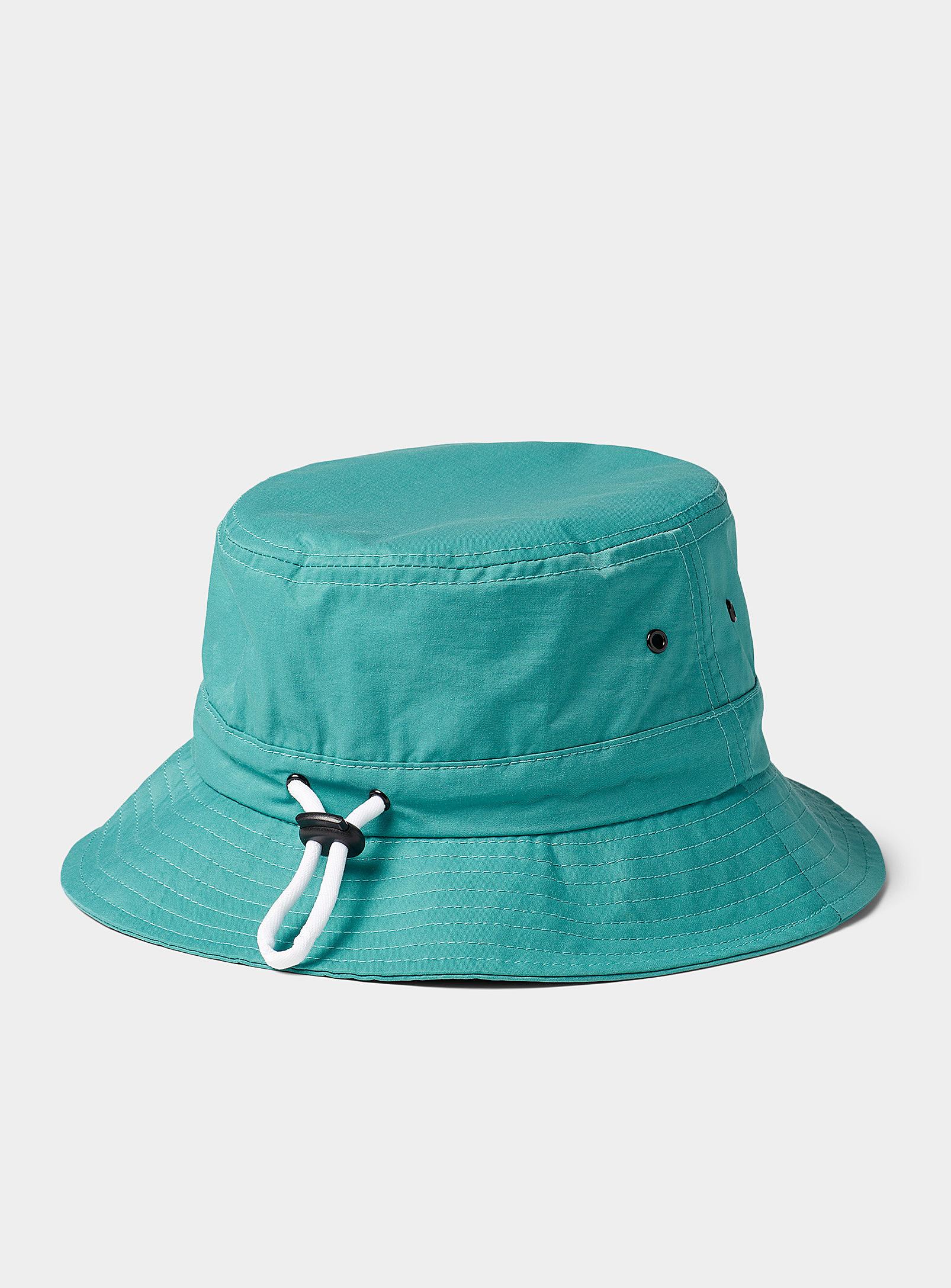 Obey Logo Camper Bucket Hat in Lime 