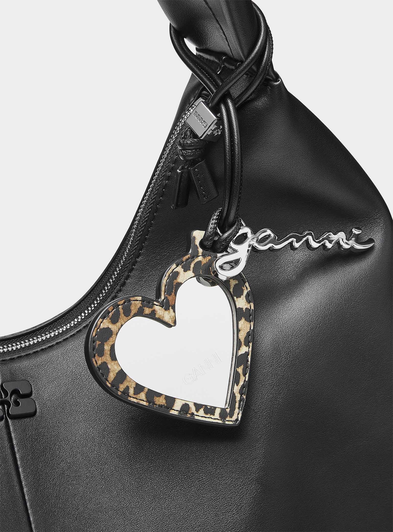 【関税&送料込】Ganni Heart-Shaped Mirror Bou Black Black Black GANNI Bou Heart Mirror | GANNI (Global)