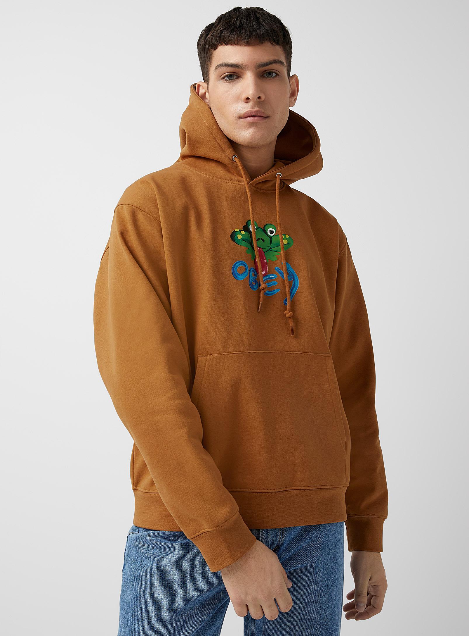 Tan obey best sale hoodie