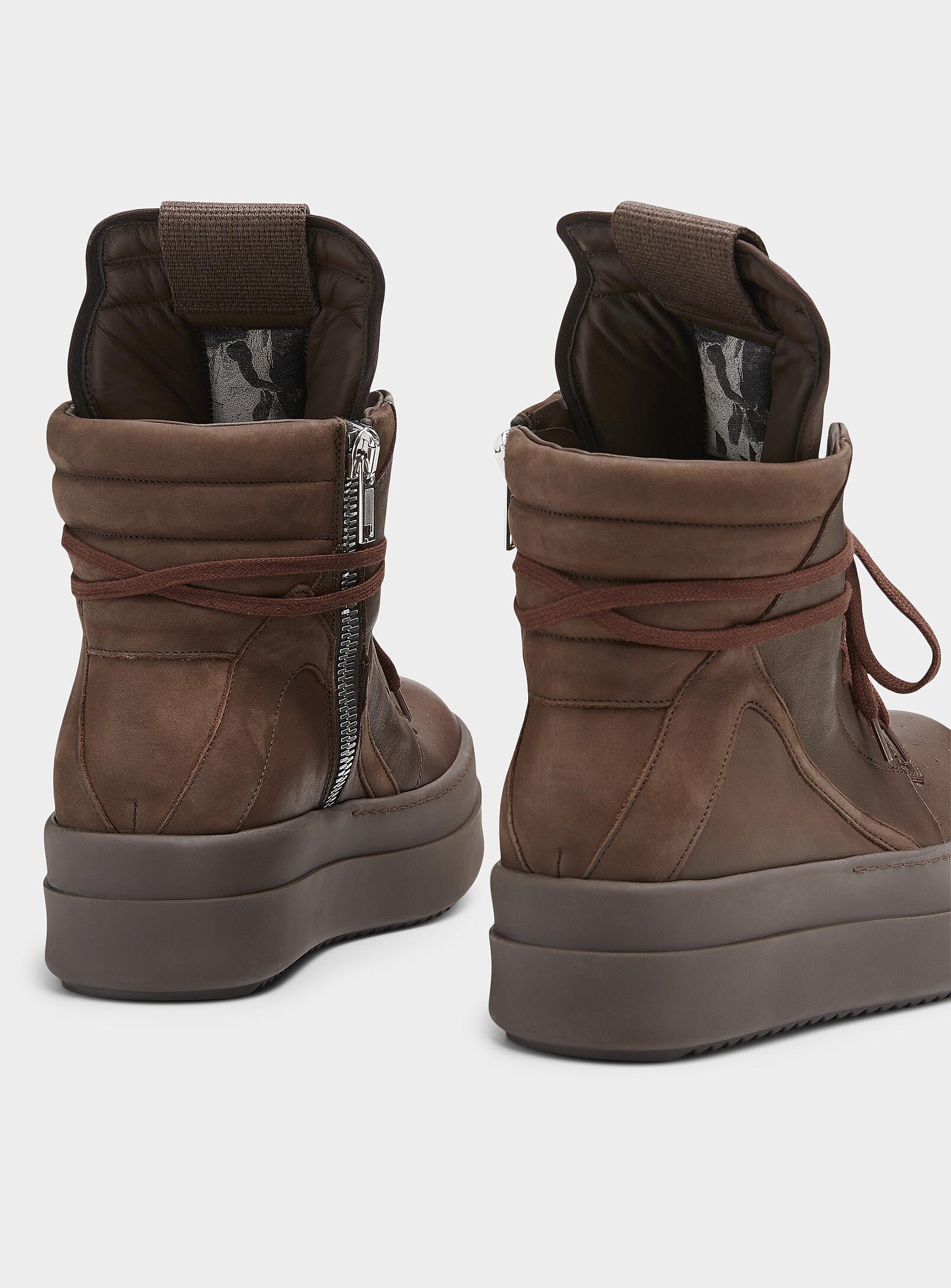 Rick Owens Mega Bumper Geobasket Sneakers Men in Brown for Rick Owens Mega Bumper Geobasket Sneakers Men in Brown for
