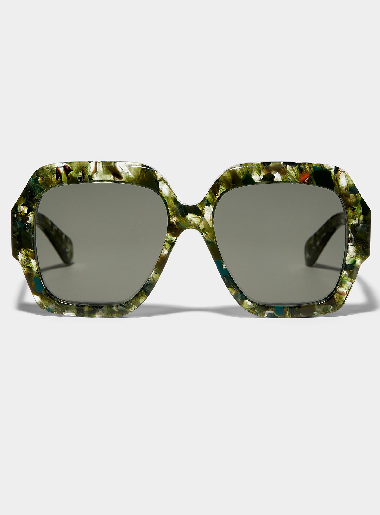 Chloé Recycled Acetate Square Sunglasses in Green Lyst