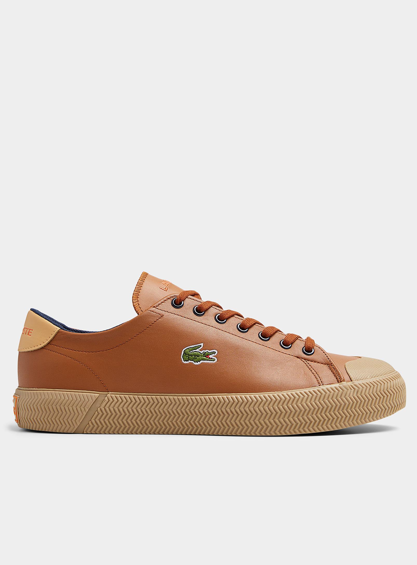 Lacoste Tan Gripshot Court Sneakers Men in Brown for Men | Lyst