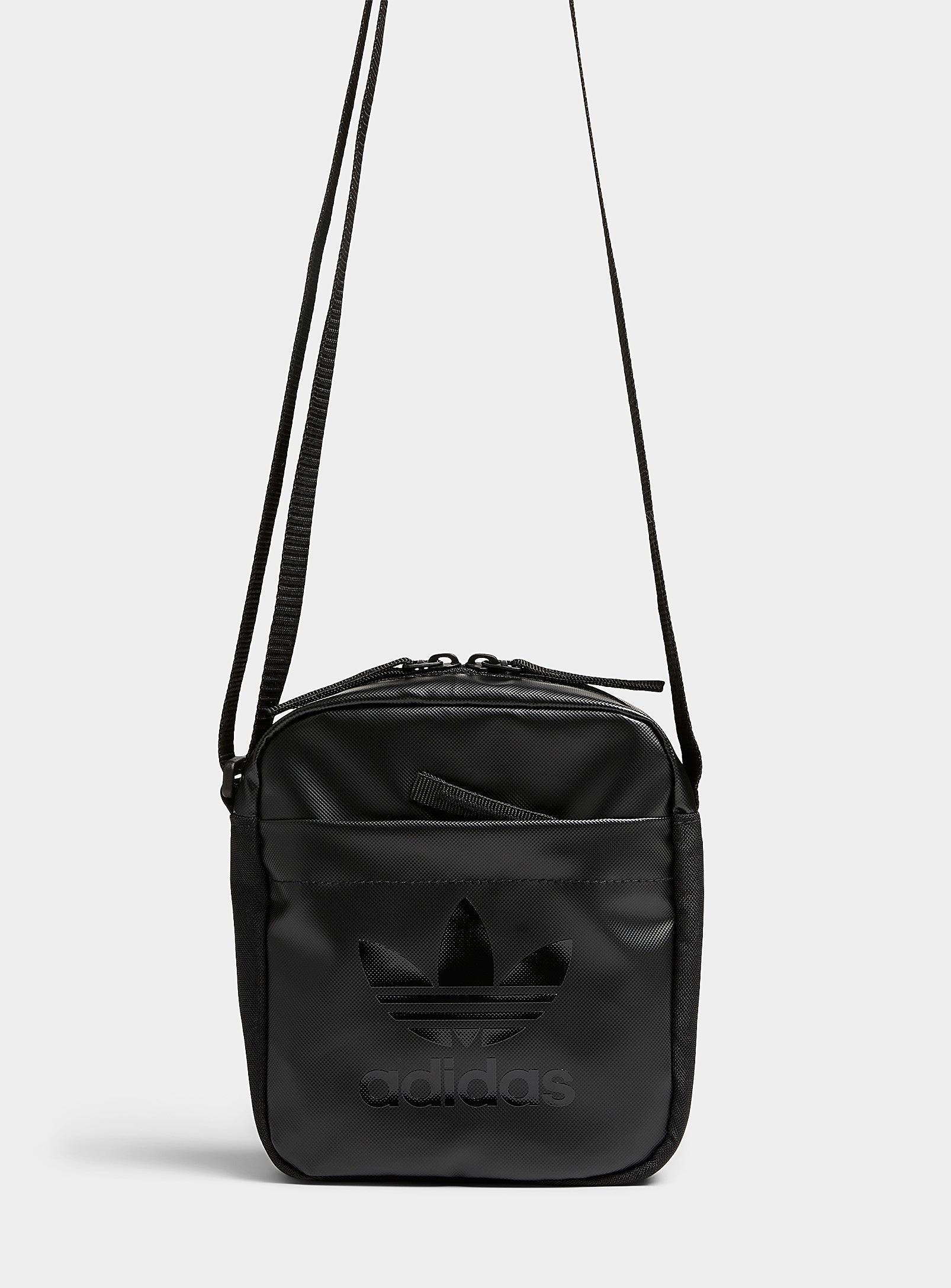 adidas Originals All Black Trefoil Shoulder Bag for Men | Lyst
