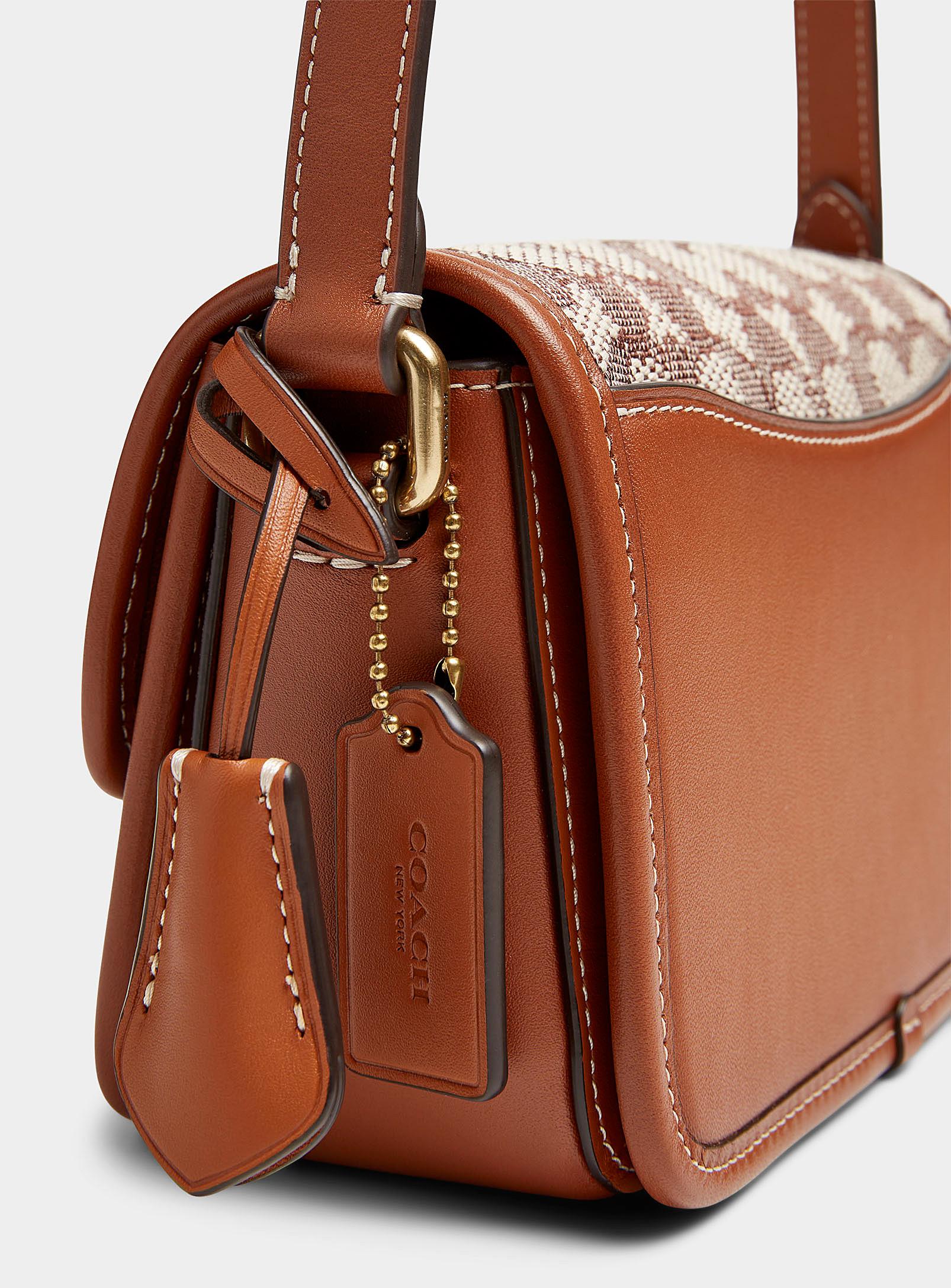 Signature sufflette cloth mini bag Coach Brown in Cloth - 29025092