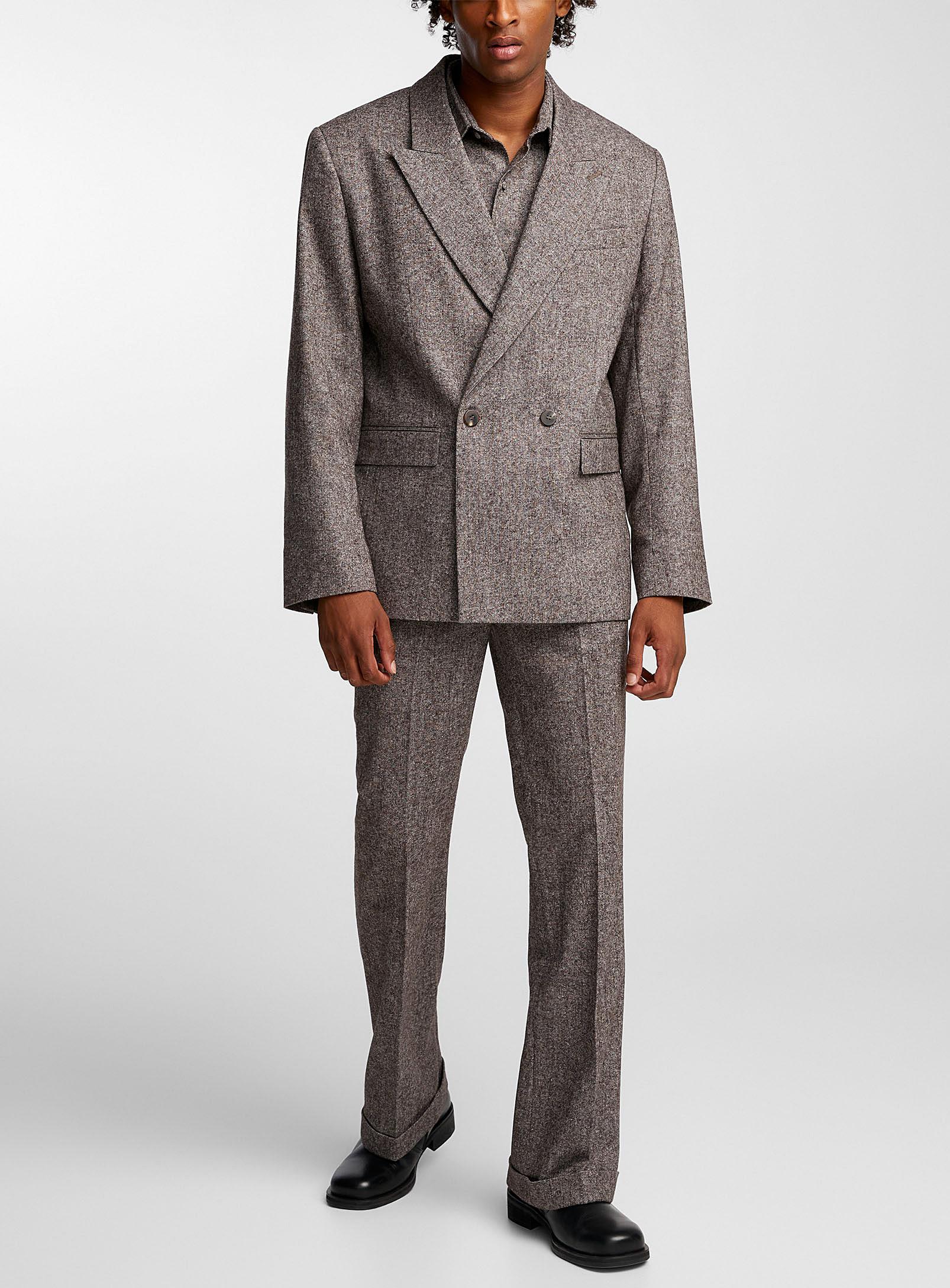 Ernest W. Baker Flared Tweed Pant in Gray for Men | Lyst