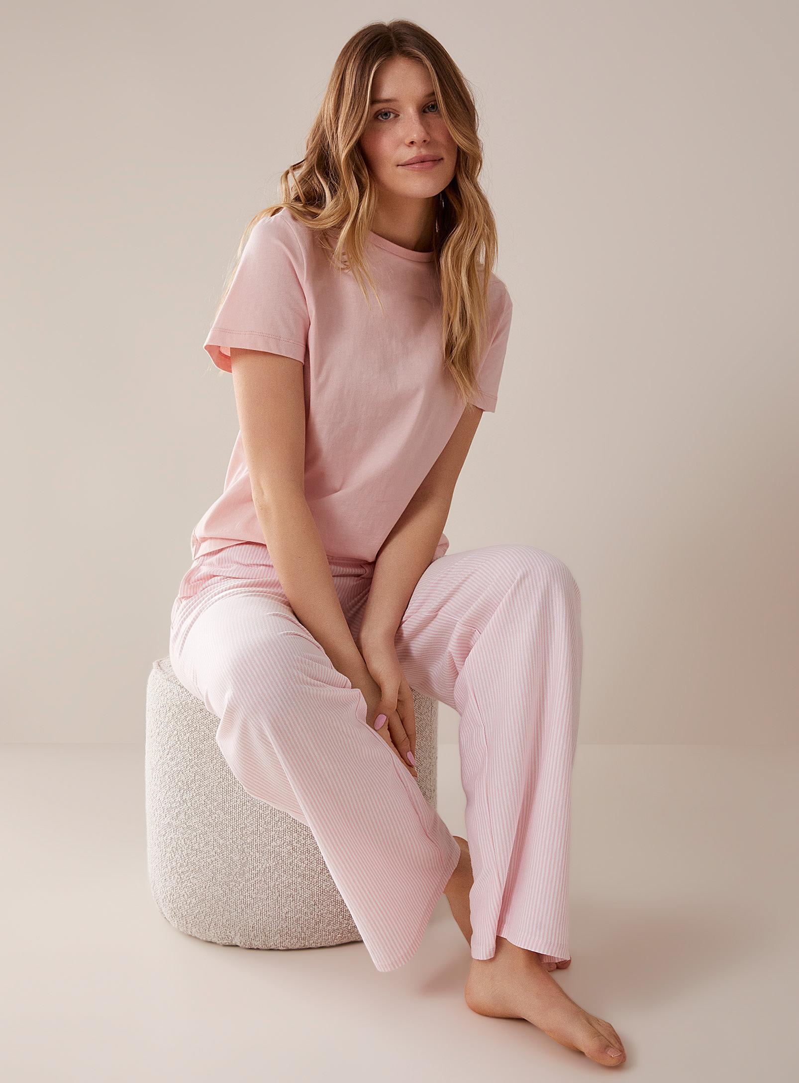 Miiyu Organic Cotton Lounge Pant in Pink