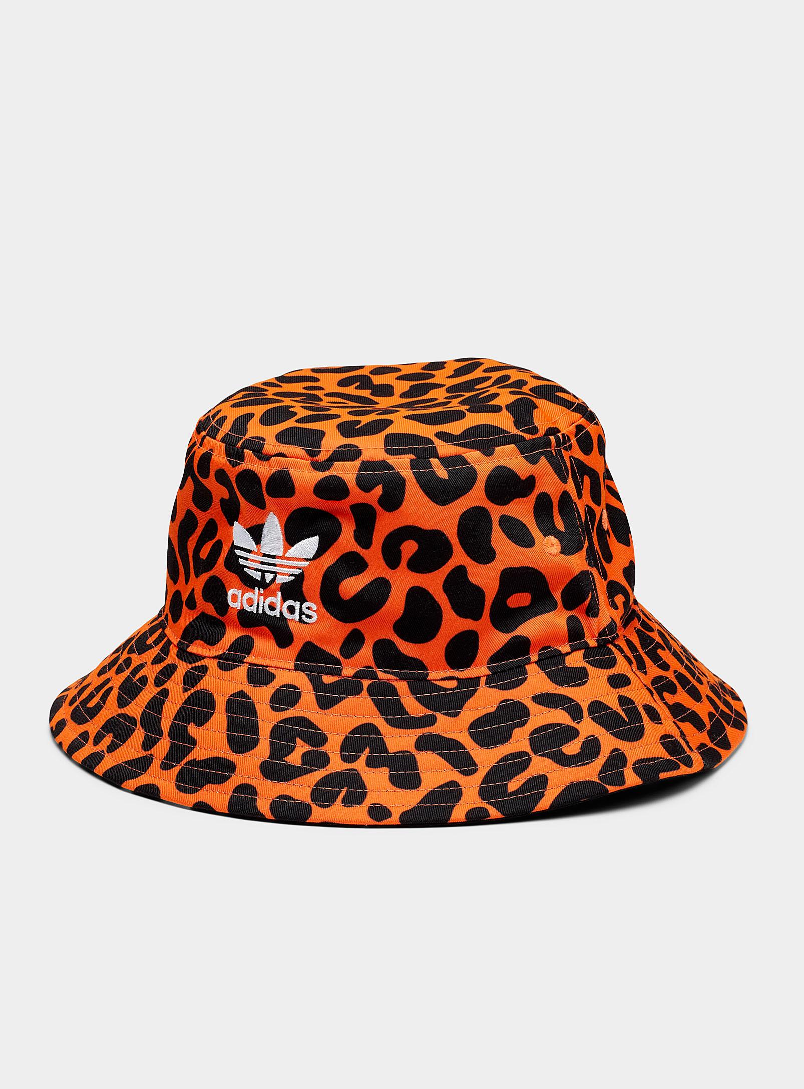nativo deficiencia Cuarto adidas Originals Orange Leopard Reversible Bucket Hat | Lyst