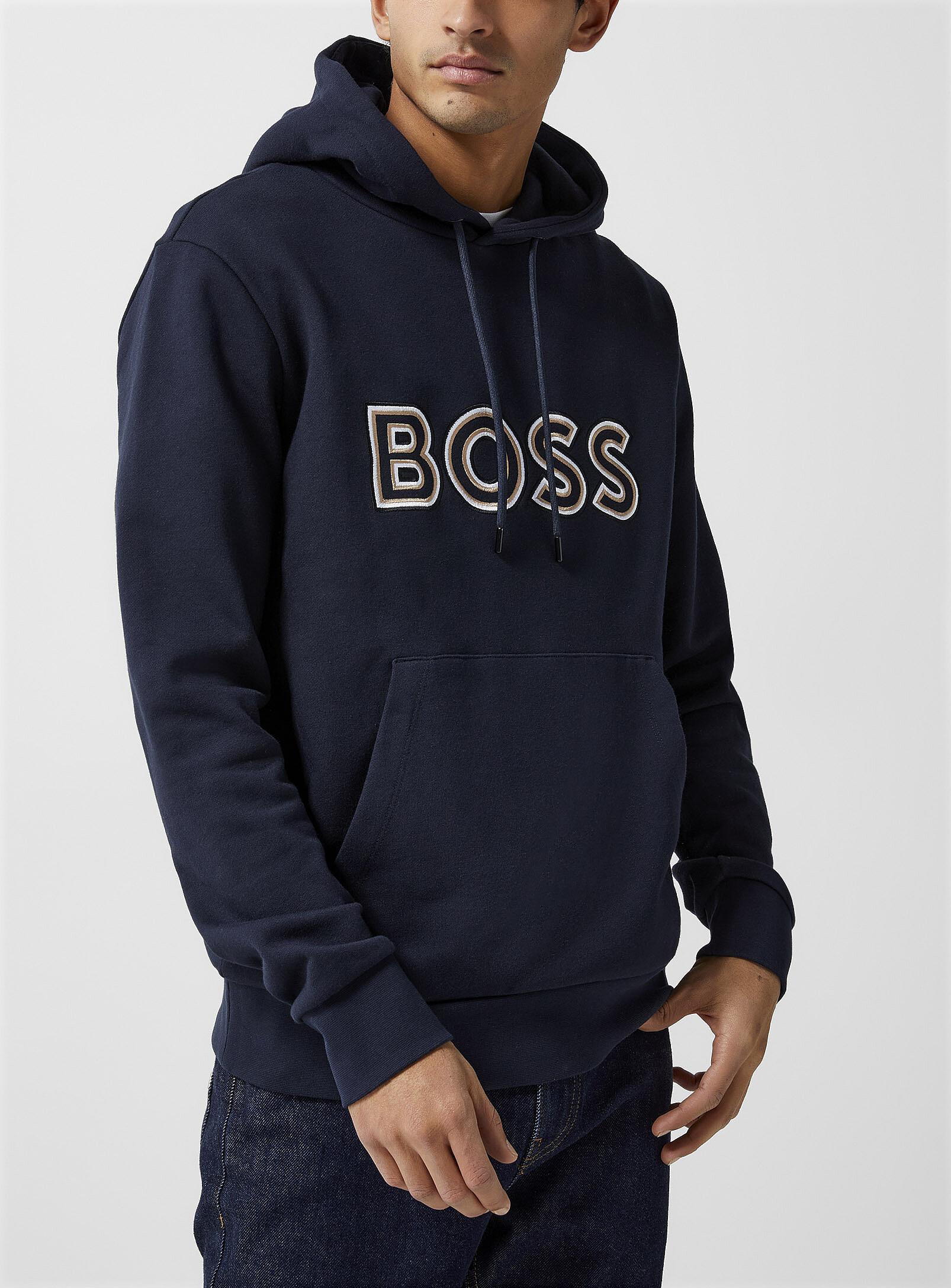 Hugo boss logo hoodie hot sale
