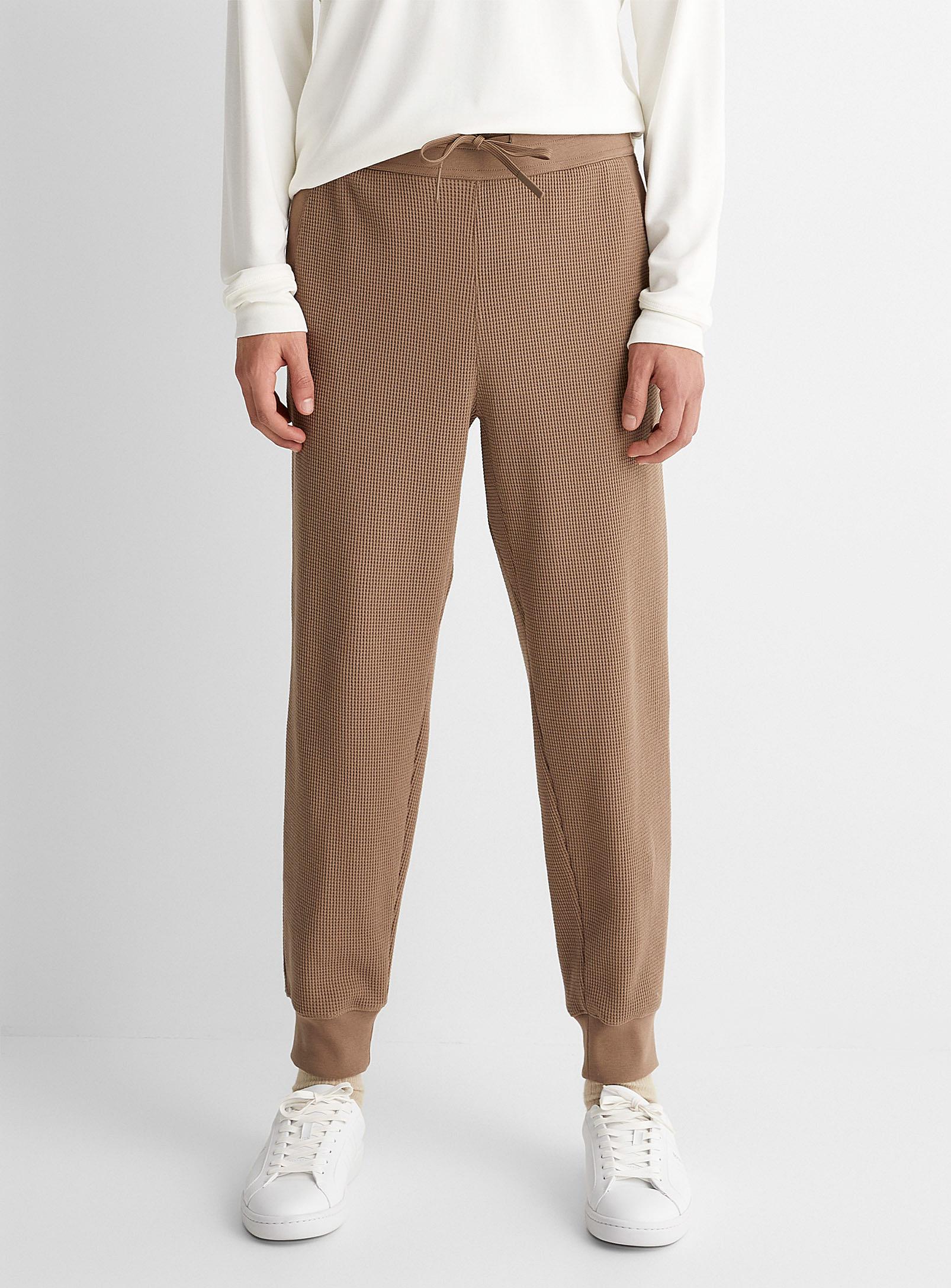 Theory Balena Waffle Knit joggers in Natural for Men