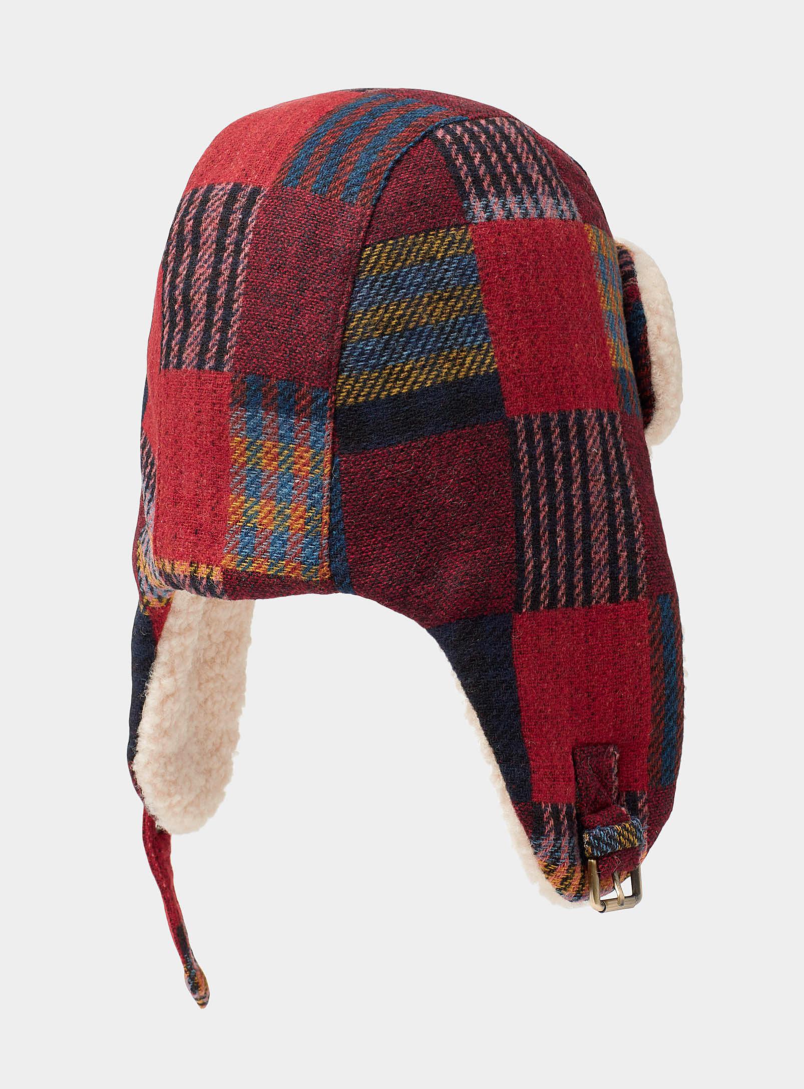 vold juni tekst Scotch & Soda Sherpa Patchwork Trapper Hat for Men | Lyst