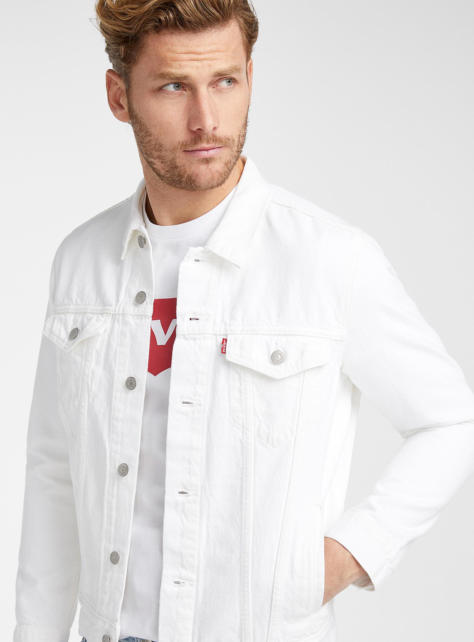 Levi's Denim Authentic Jean Jacket in Ivory White (White) for Men - Lyst