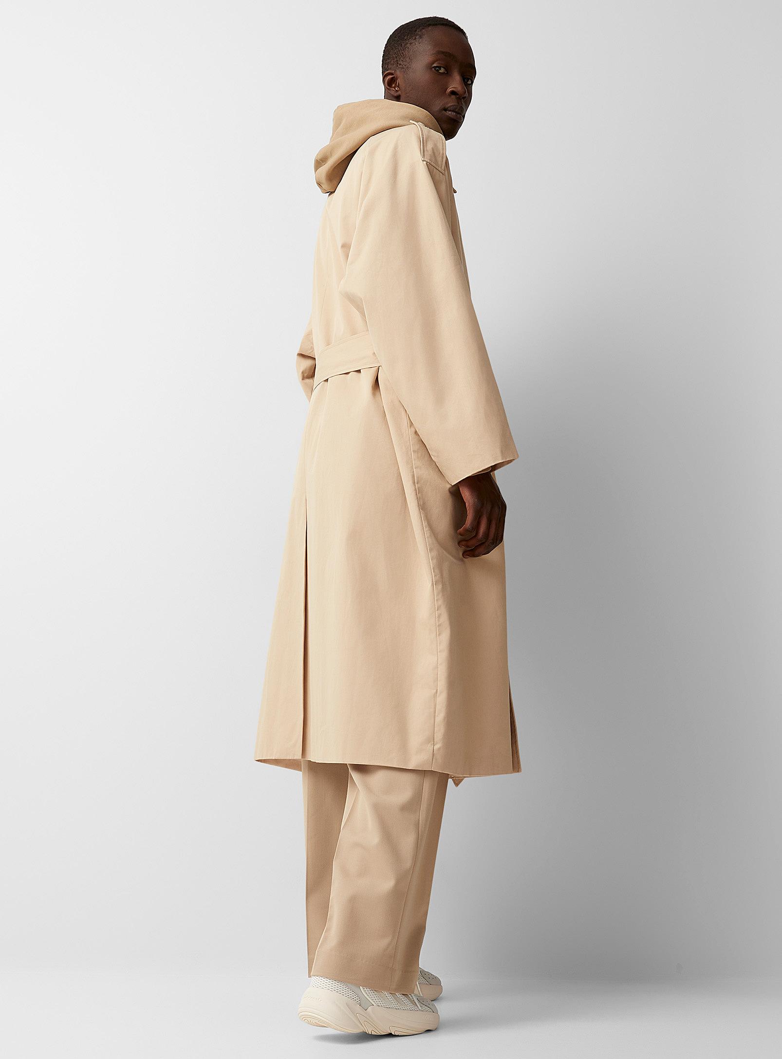 Le 31 Oversized Long Belted Trench Coat 