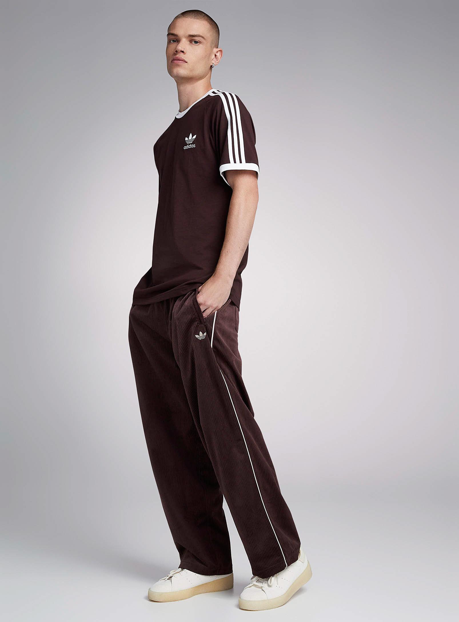 adidas Originals Piping Corduroy Pant Loose Fit in Brown for Men | Lyst