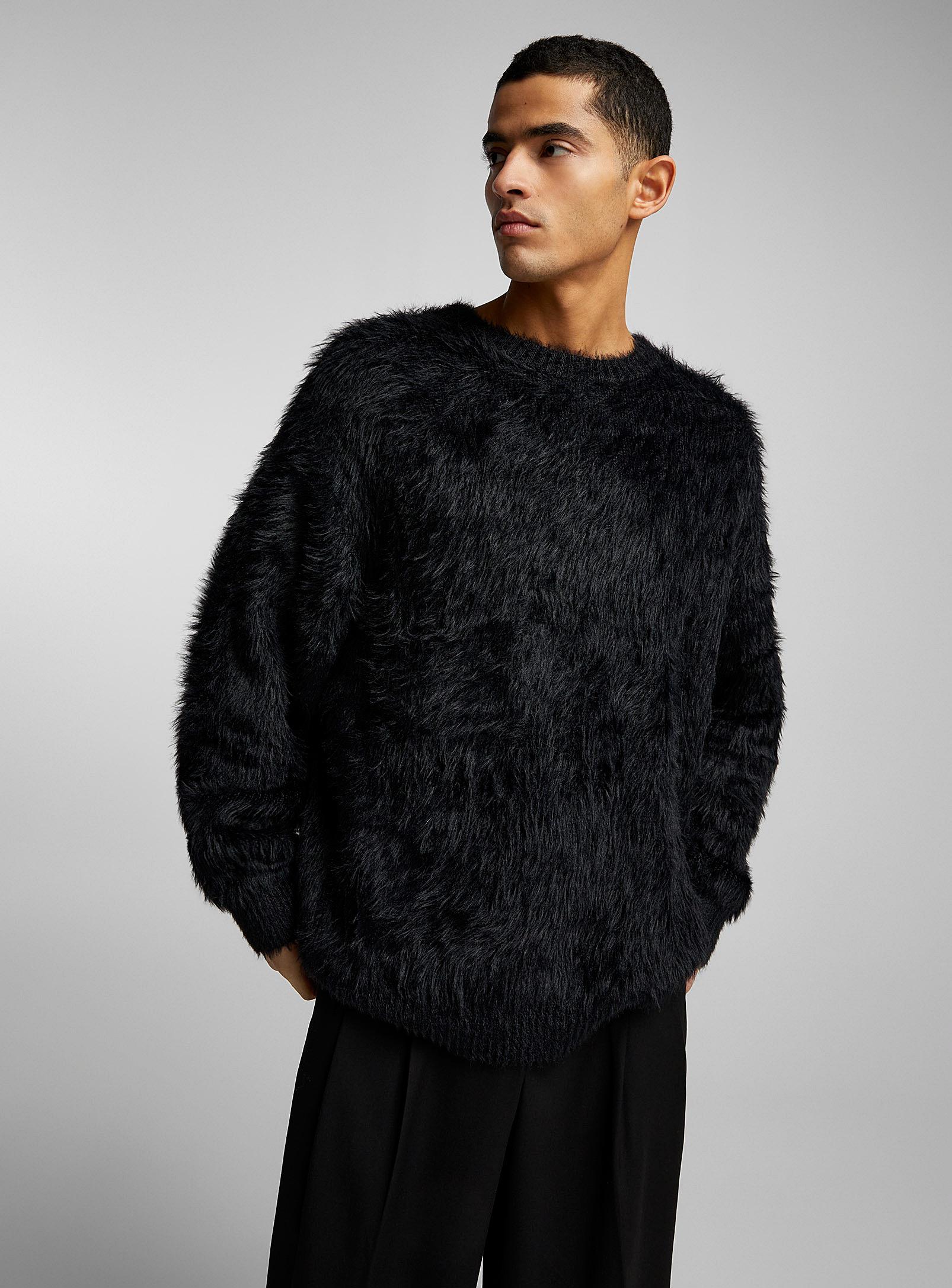 Le 31 Fuzzy Sweater in Black for Men Lyst