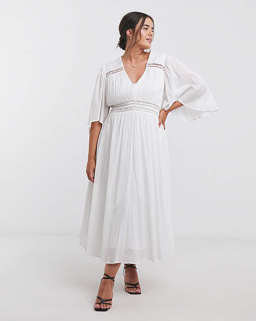 Joanna Hope Crinkle Maxi Dress in White Lyst UK