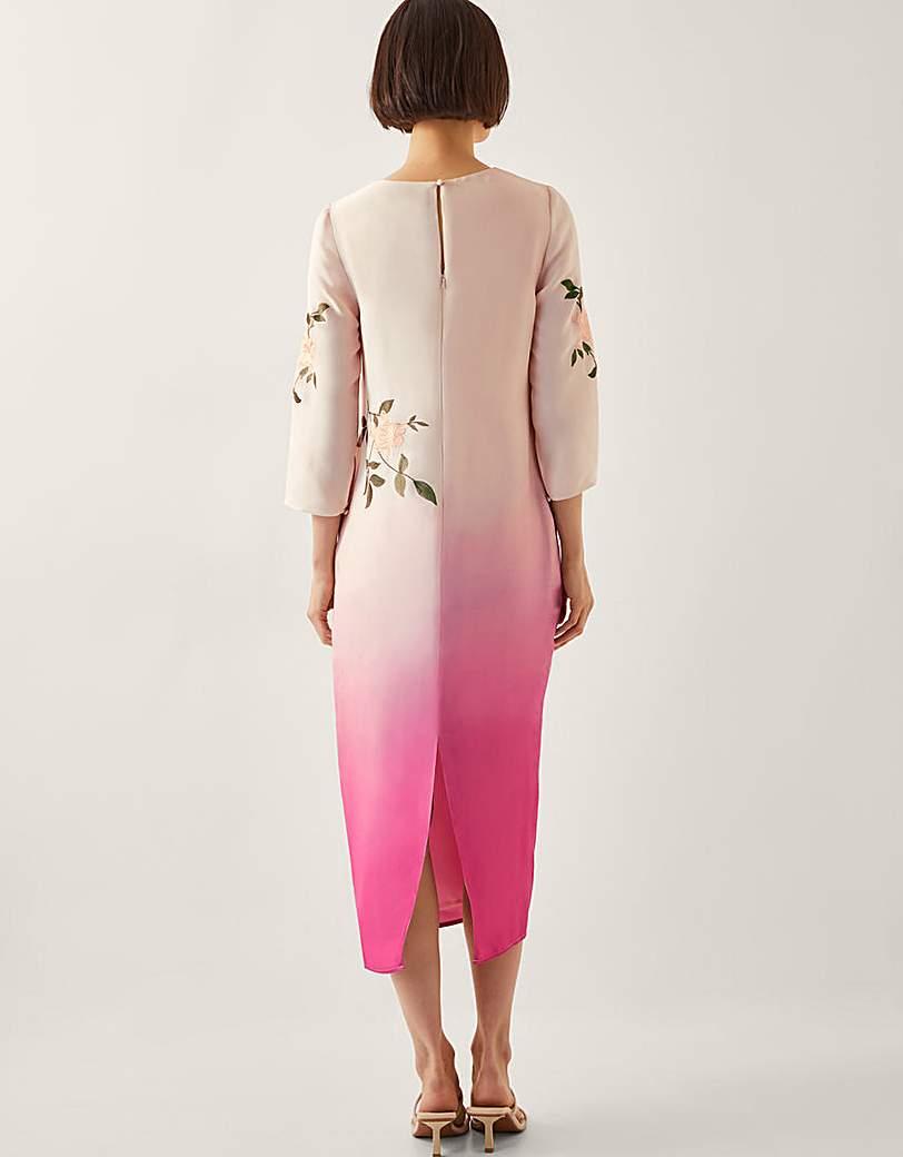 Monsoon Felicity Ombre Midi Dress in Pink Lyst UK