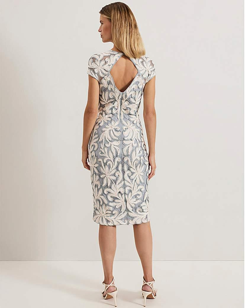 Phase Eight Tapework Midi Dress in Natural Lyst UK