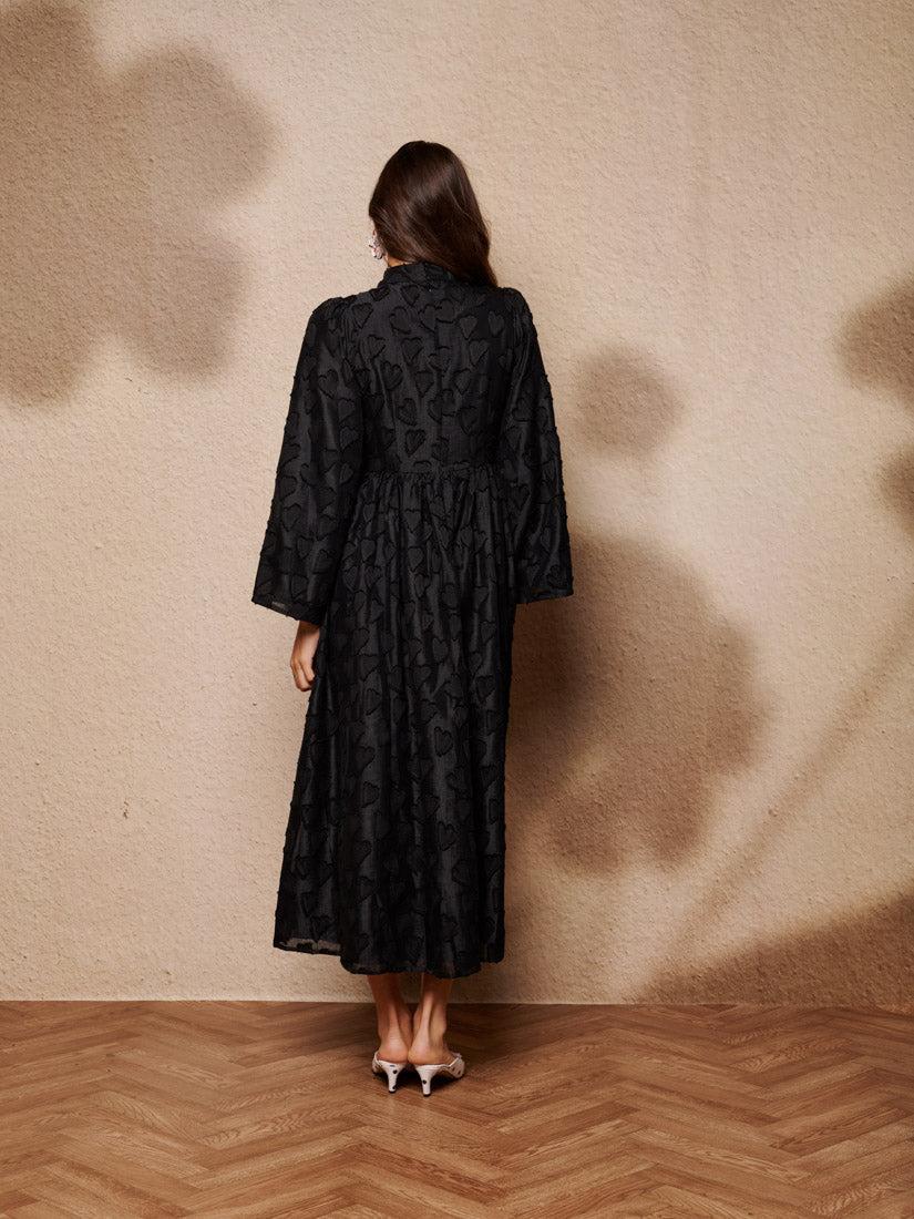 Sister Jane Soft Focus Midi Dress in Black | Lyst