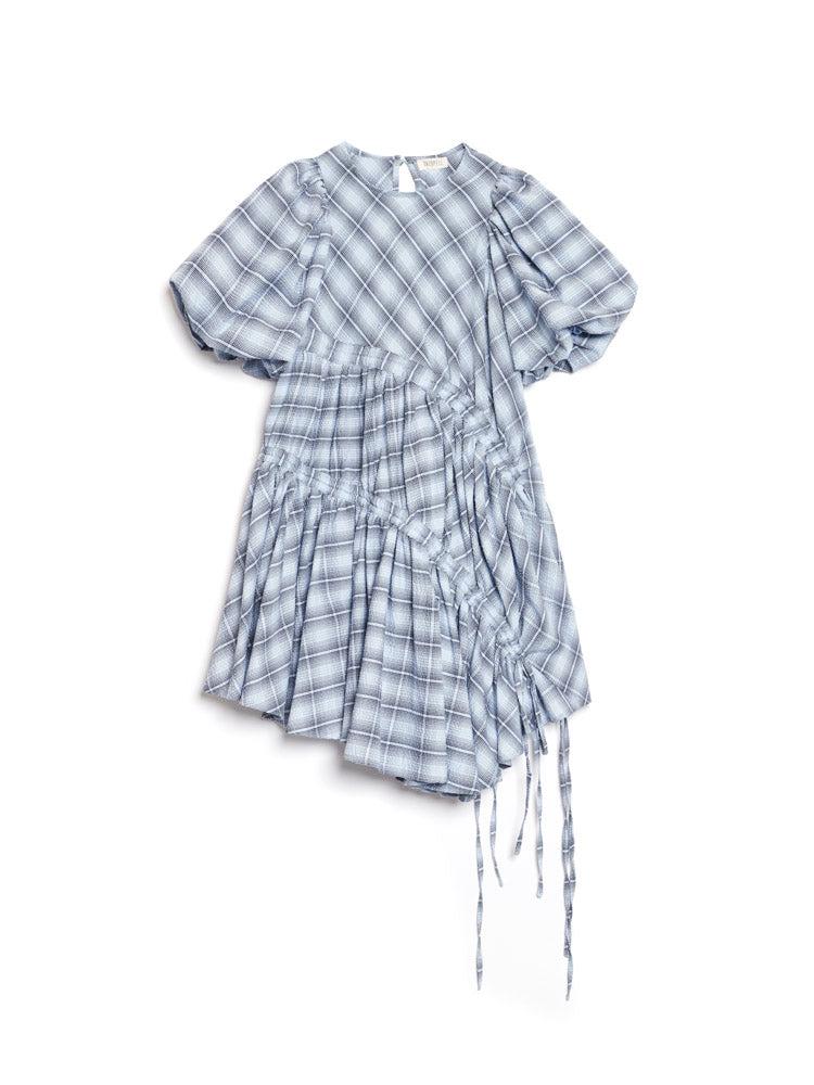 ワンピース (GHOSPELL) Caitlin Check Mini Dress Sister Jane Ghospell Caitlin Check Mini Dress in Blue | Lyst UK