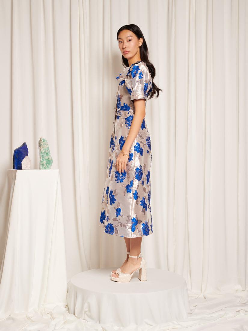 Sister Jane Sapphire Midi Dress in Blue | Lyst