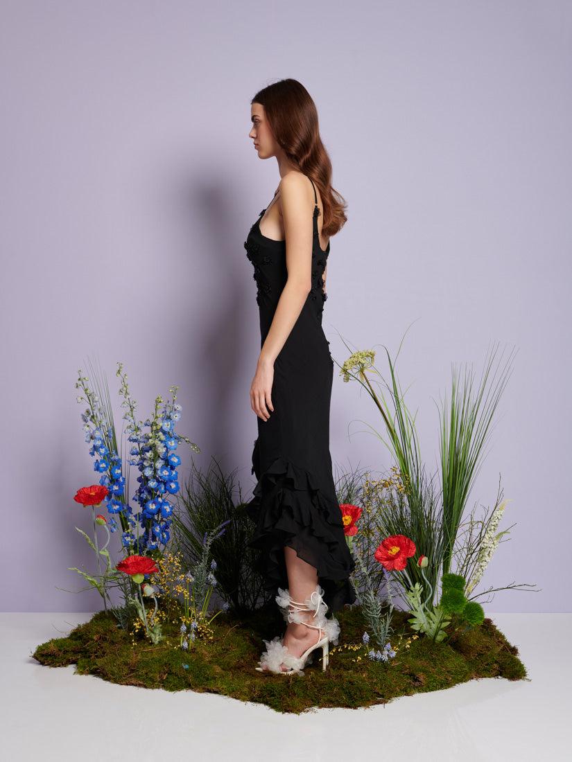 シスタージェーン　Forget Me Not Tiered Maxi Dress sister-jane-Coal-Black-Dream-